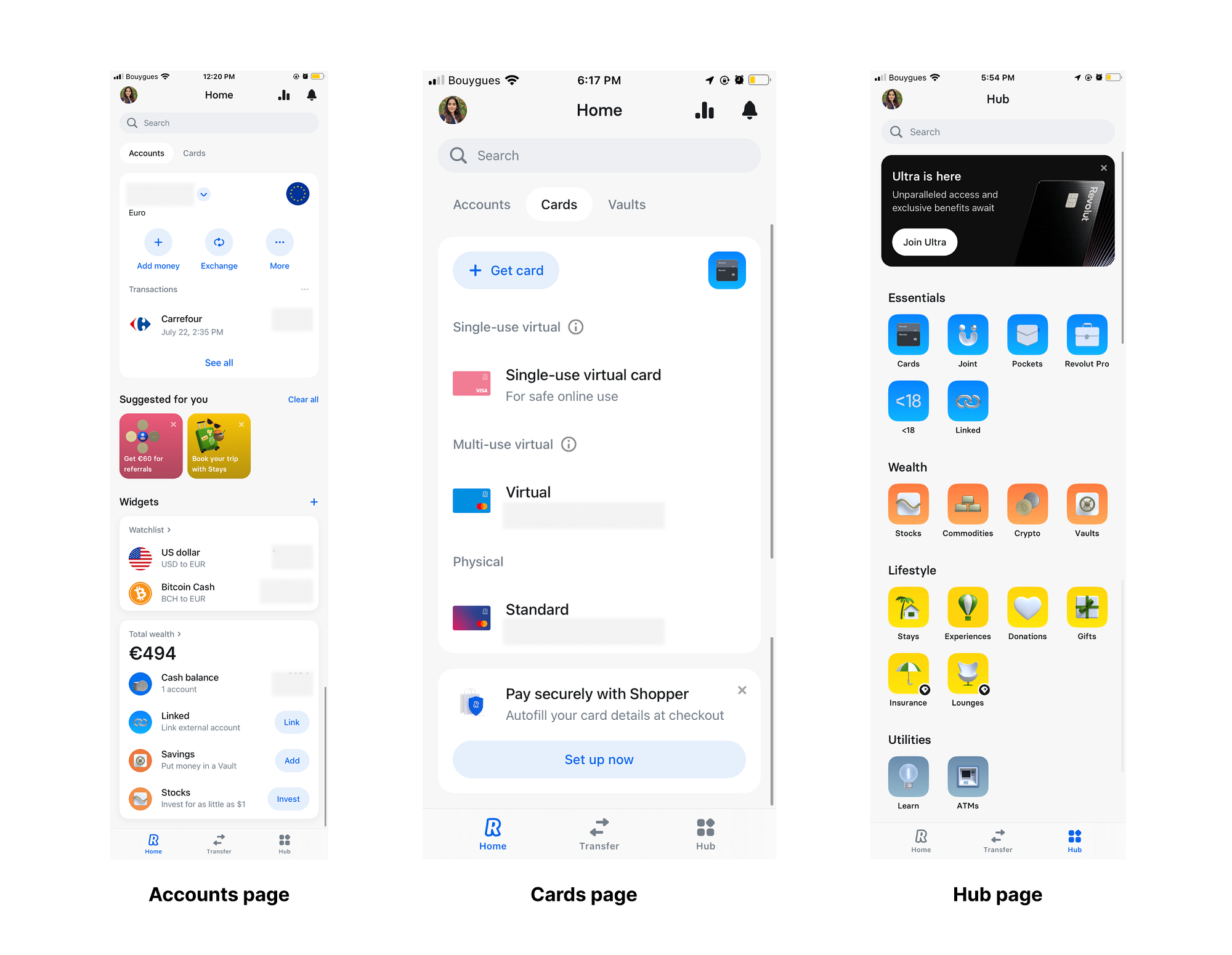 Revolut redesign. Design challenge: User Interface (UI)… | by Divya Nair |  Medium