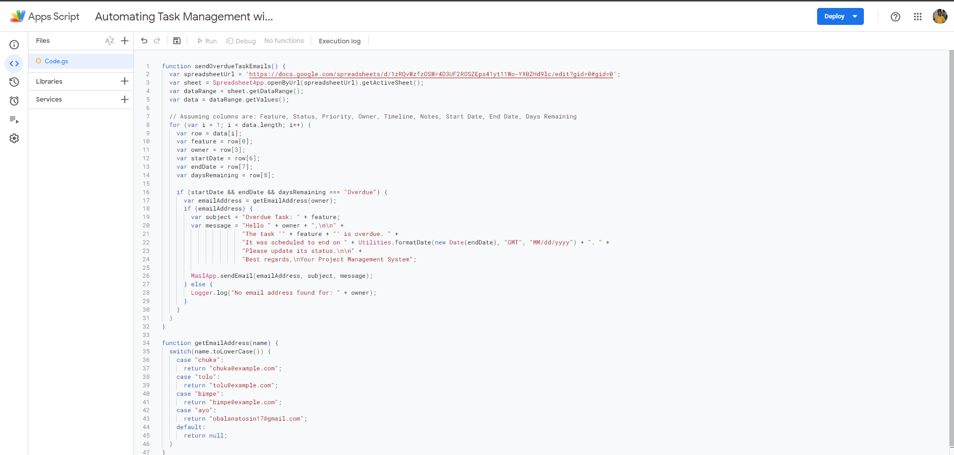 Zapier integration with Google Sheets for automation