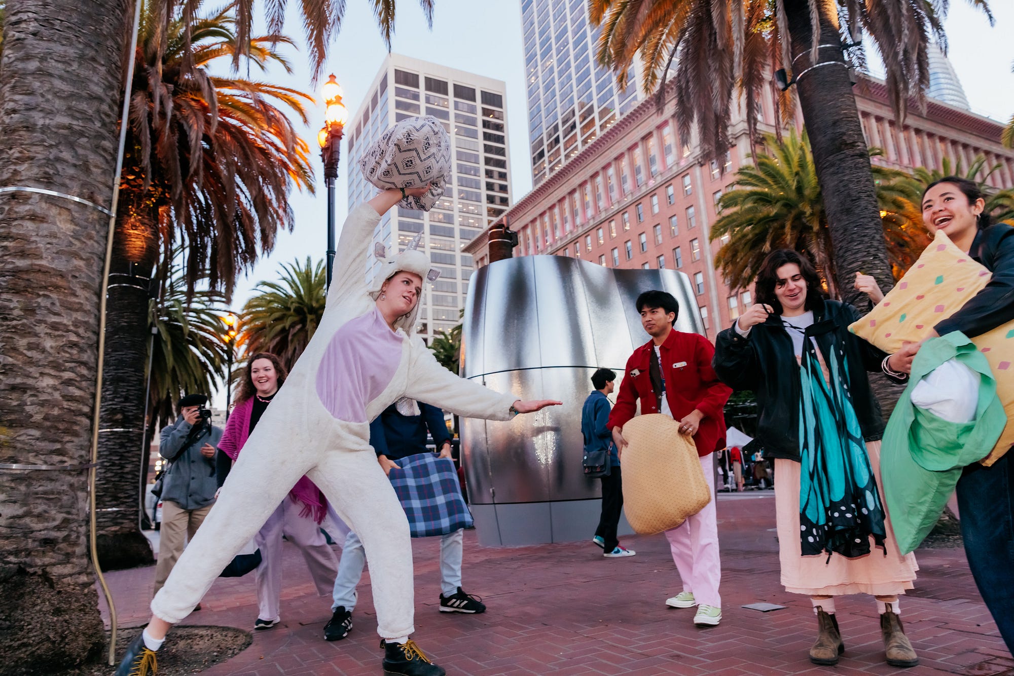 The boop that conquered San Francisco’s Valentine’s Day pillow fight