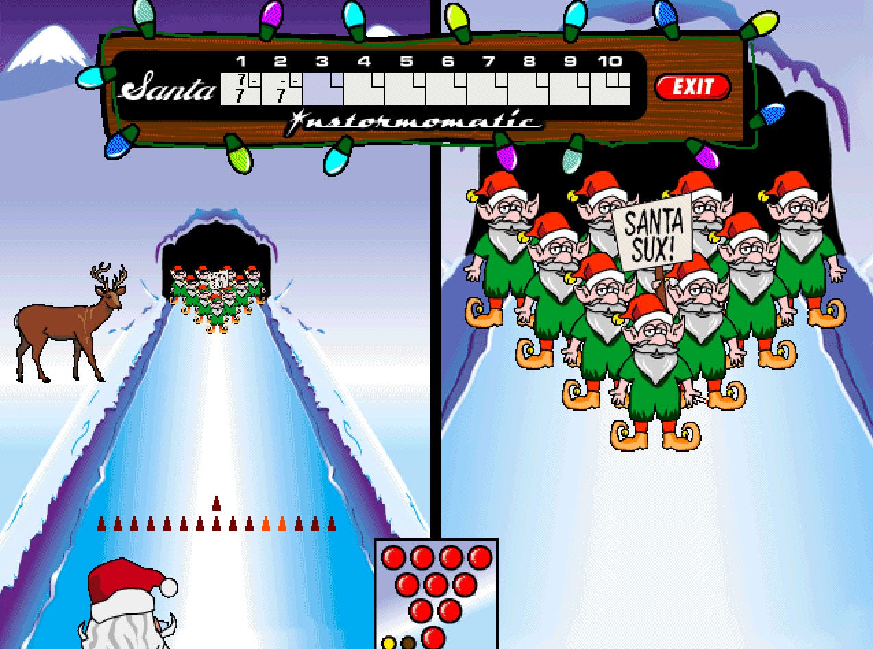 play elf bowling game free online