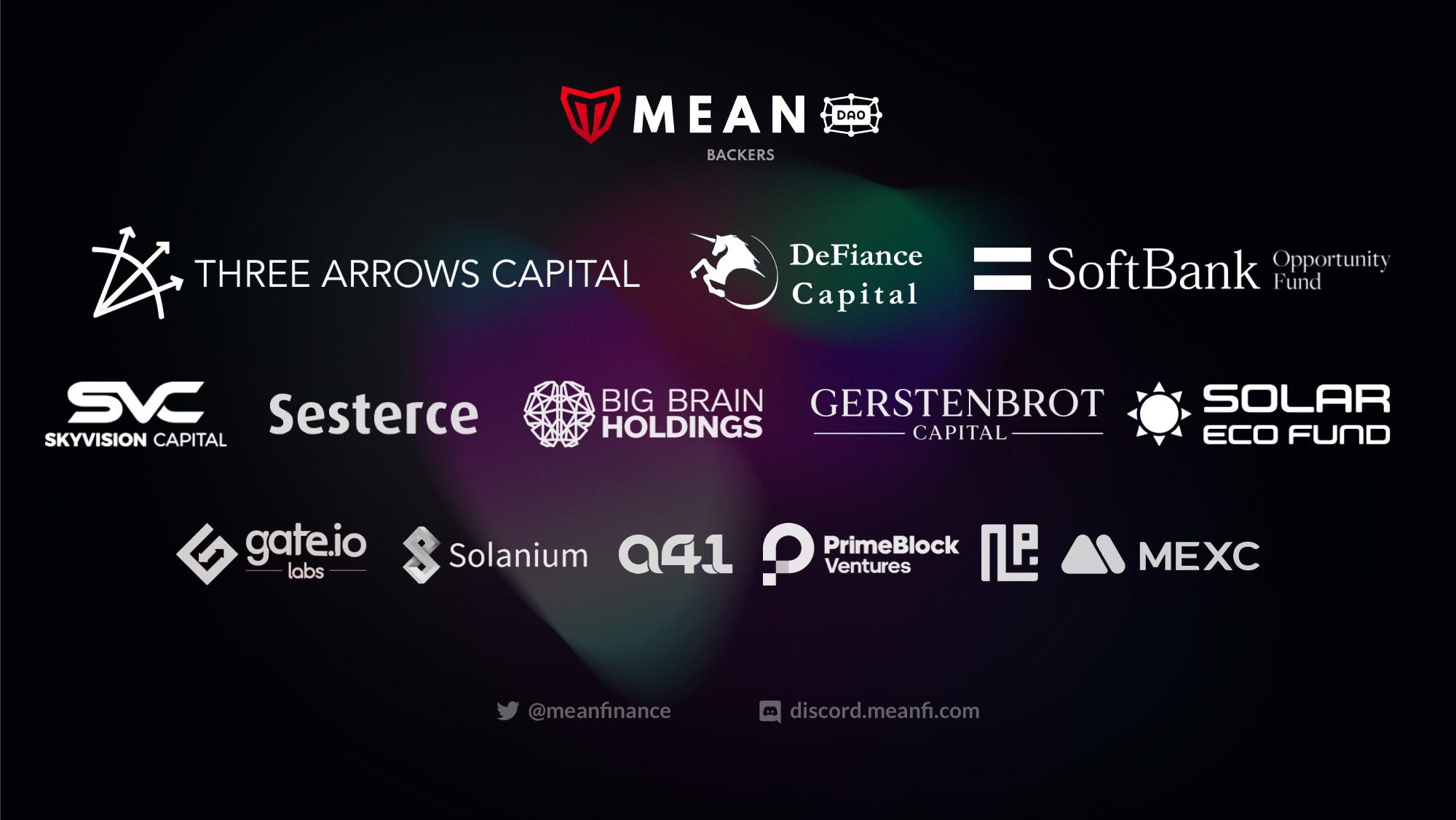 Mean DAO brings world-class investors onboard to revolutionize the Banking  Sector and build the future of DeFi. | by Mean DAO | Mean Finance Newsroom  | Medium