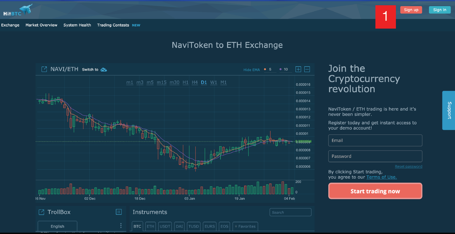 How to start trading on HitBTC with Naviaddress | by NAVIADDRESS |  NAVIADDRESS | Medium