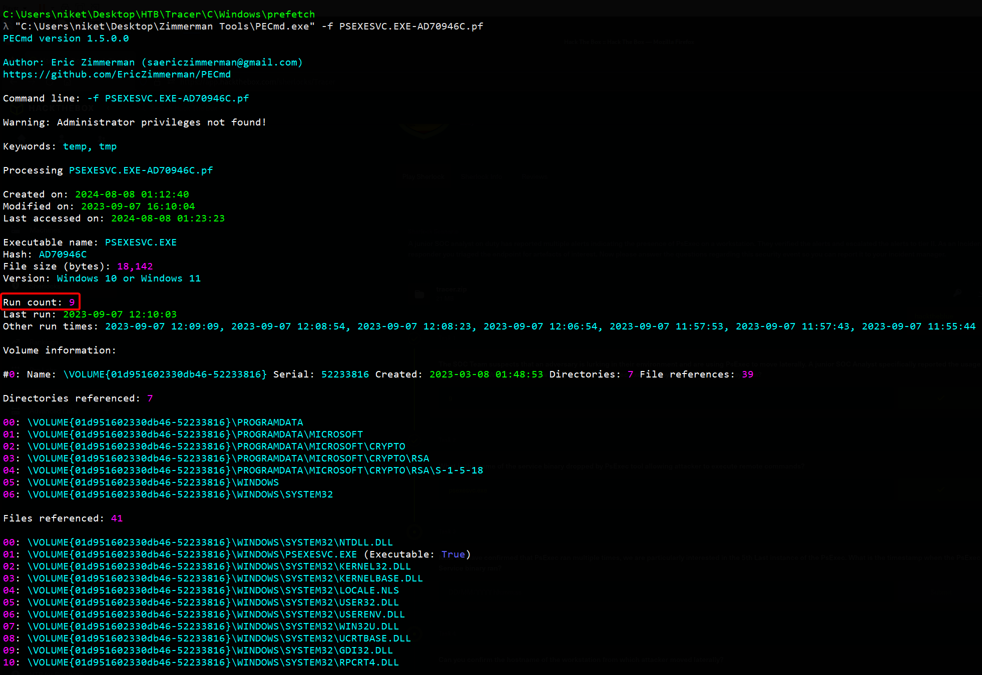 HackTheBox Sherlock: Tracer. Summary | by jniket | Medium