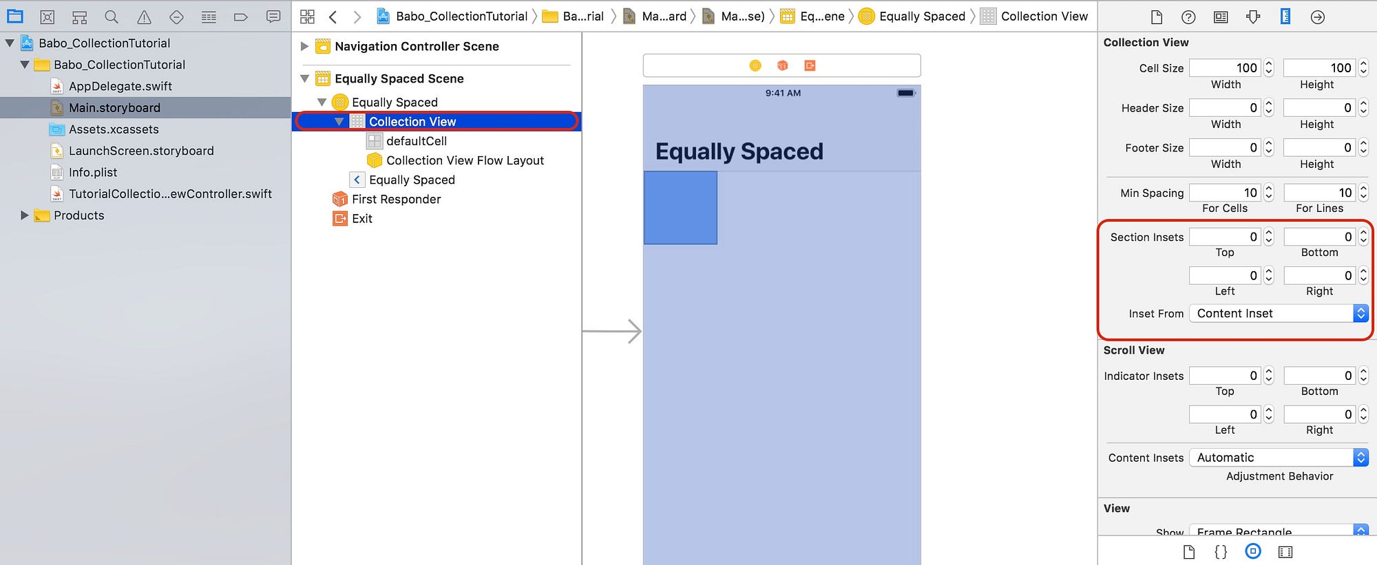 Equally Spaced UICollectionView Cells by Nicholas Babo Medium