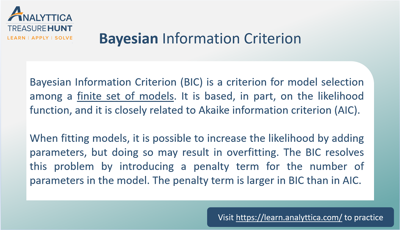 What is Bayesian Information Criterion (BIC)? | by Analyttica