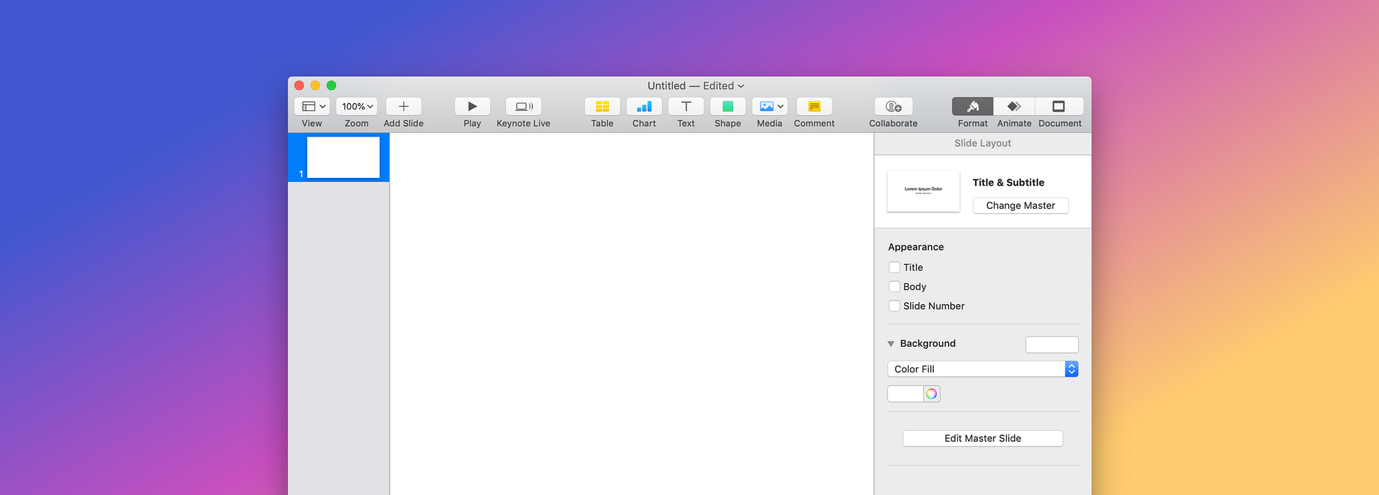 Top 74+ imagen keynote change background color Thcshoanghoatham