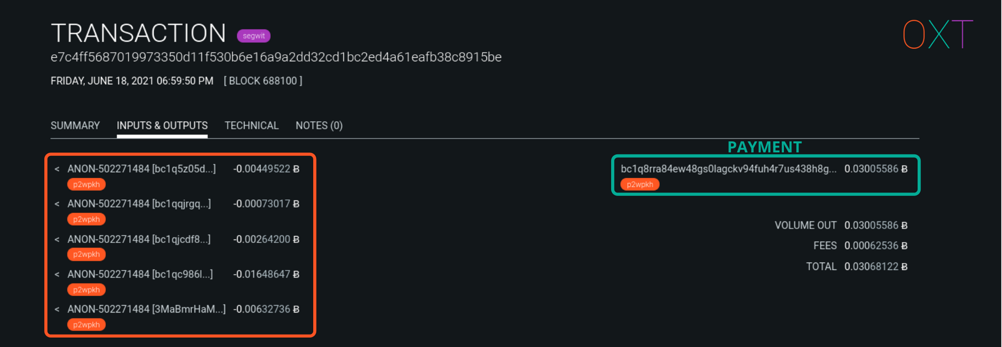 Understanding Bitcoin Privacy with OXT — Part 2/4 | by Samourai Wallet |  OXT Research | Medium