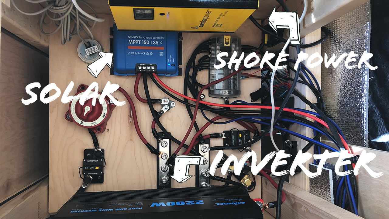 DIY Van Build Electrical — SOLAR, SHORE POWER, BATTERY ISOLATOR