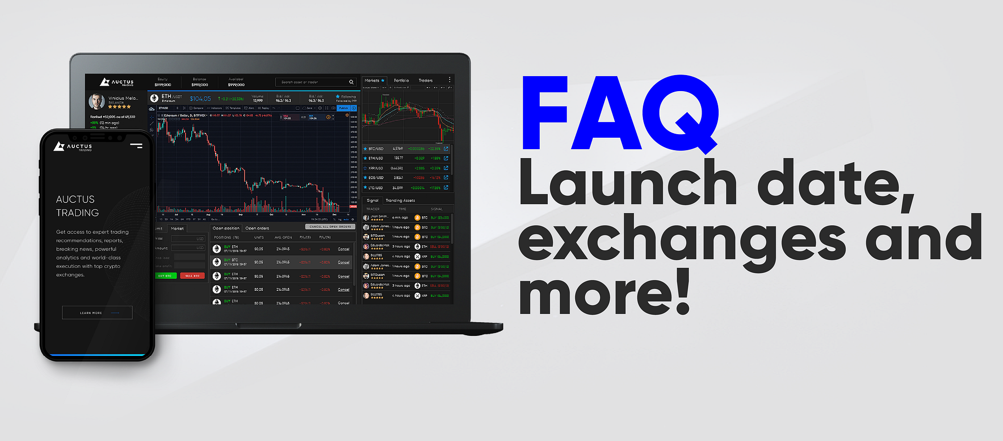Auctus Simulator FAQ. Launch date, exchange integration and… | by Ludmila  Lopes | Auctus