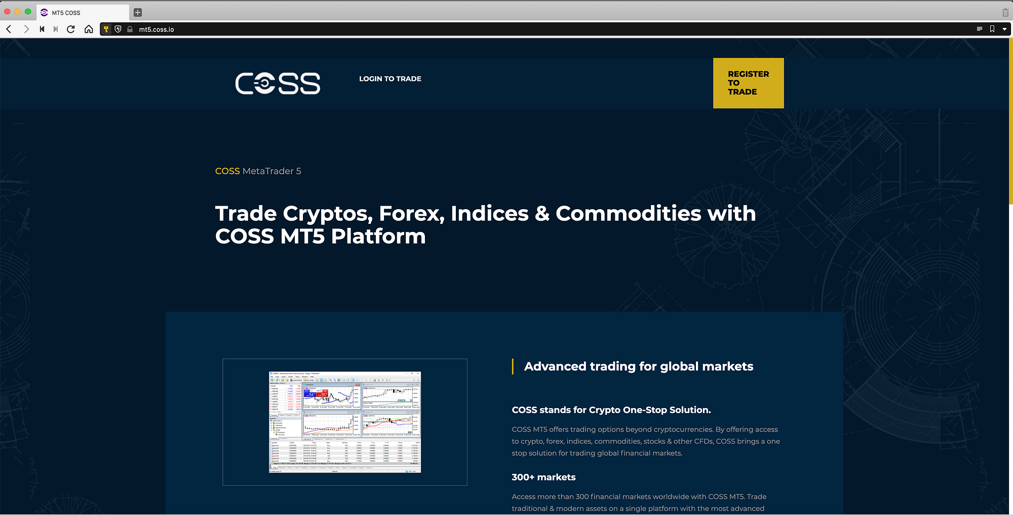 Guide: Getting started on COSS MT5 Terminal | by Satyarth | COSS Updates &  Announcements | Medium