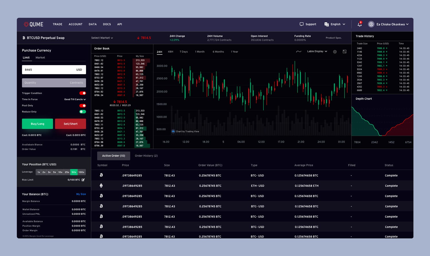 Redesigned the world fastest crypto trading platform — Qume | by Eftakher  Alam | Muzli - Design Inspiration