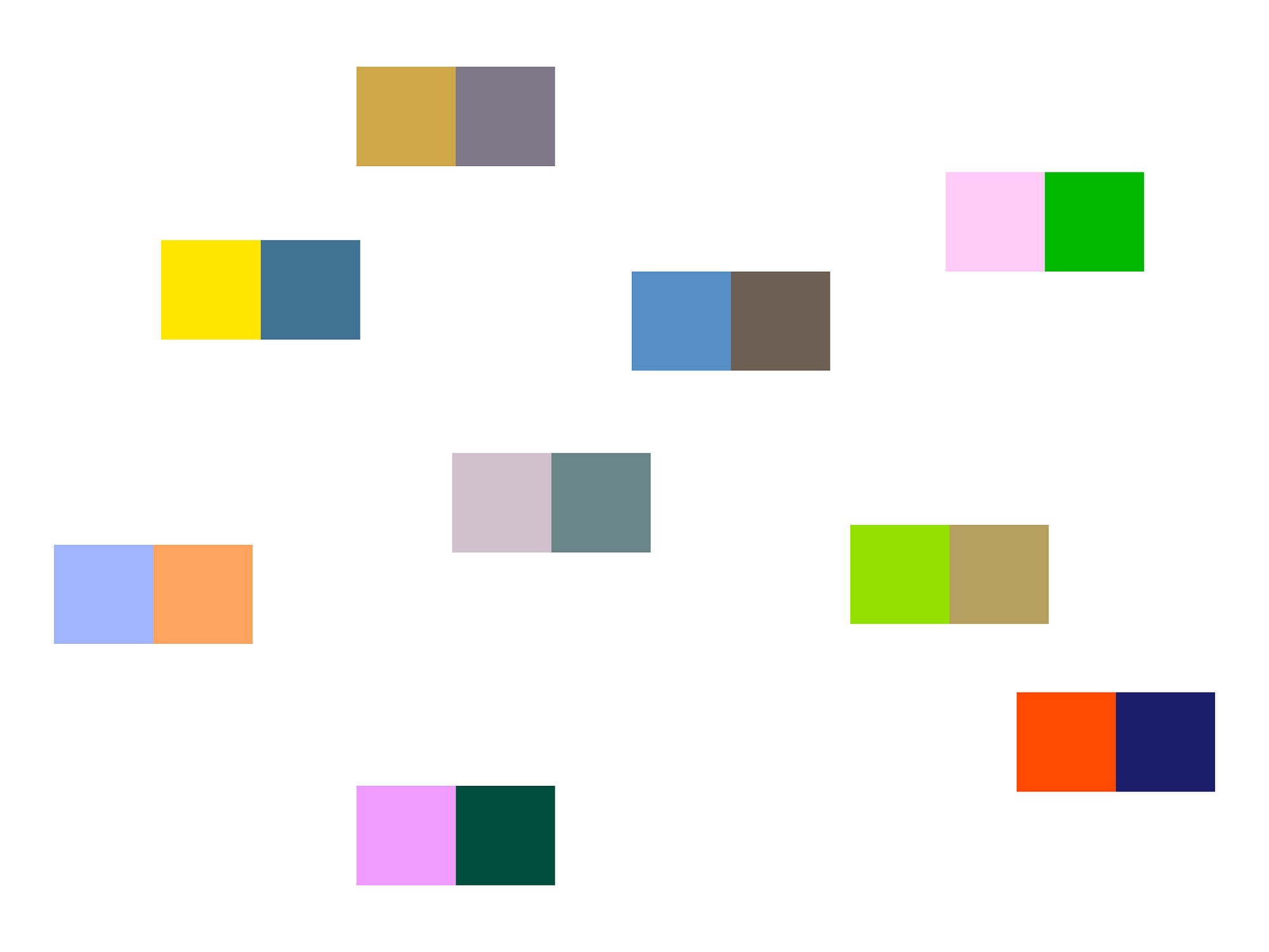 Two-Color Combinations: A Toolkit, by Ruxandra Duru