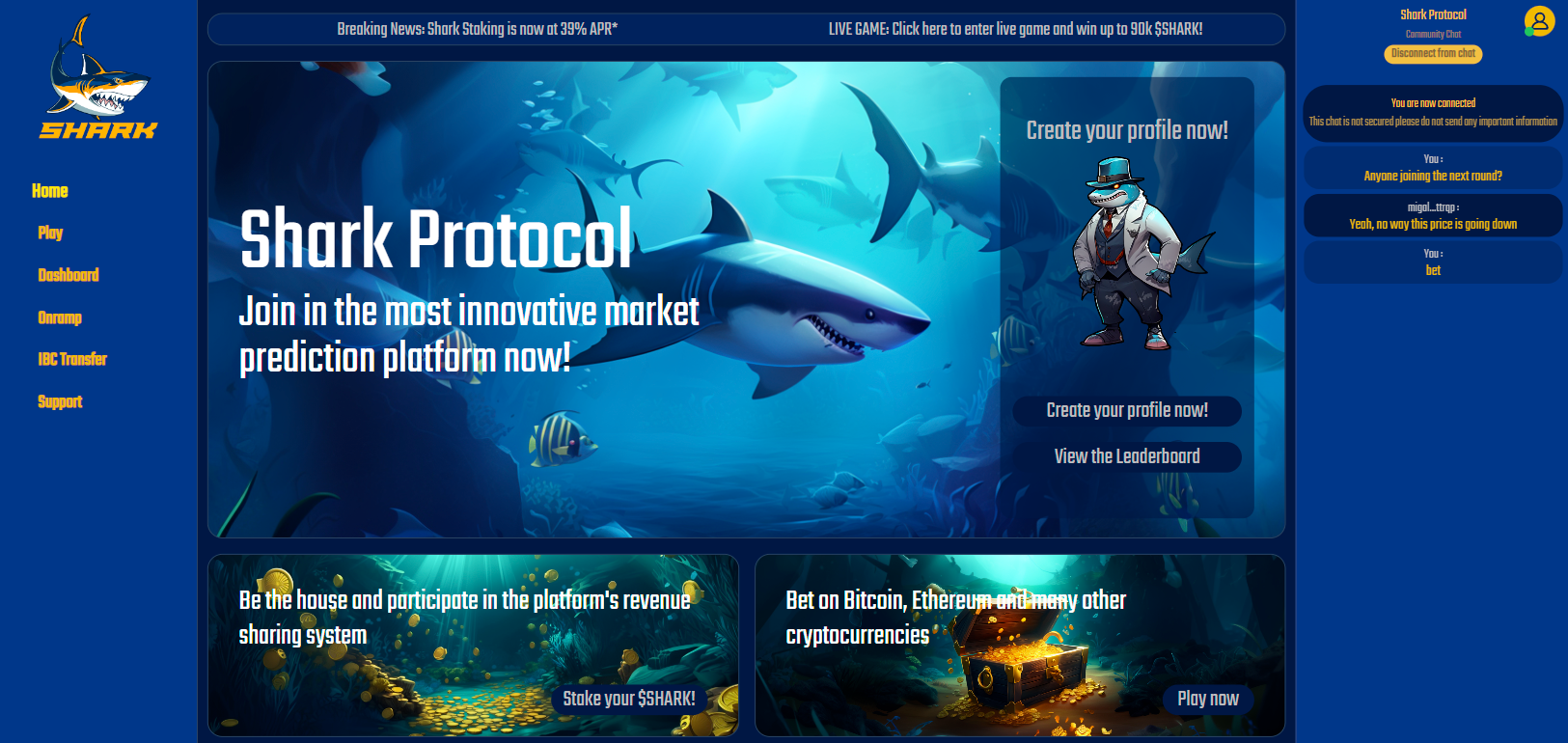 SHARK: Tokenomics, Airdrop, Staking & Visuals, by Racoon