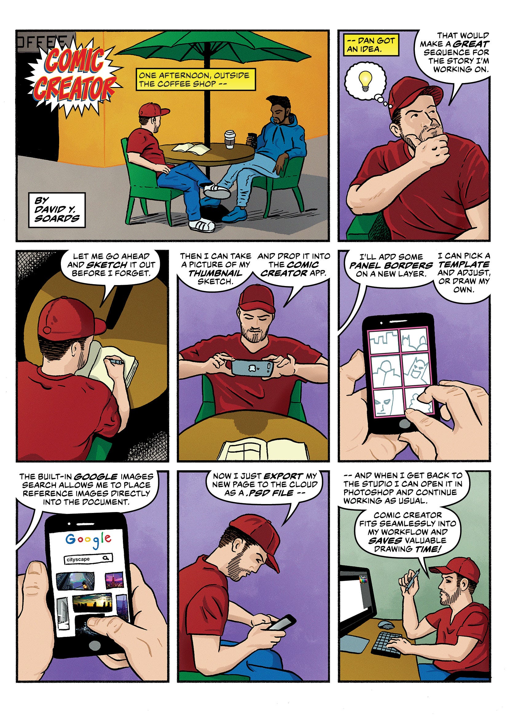 Designing the Comic Creator Mobile App | by David Y. Soards | Prototypr