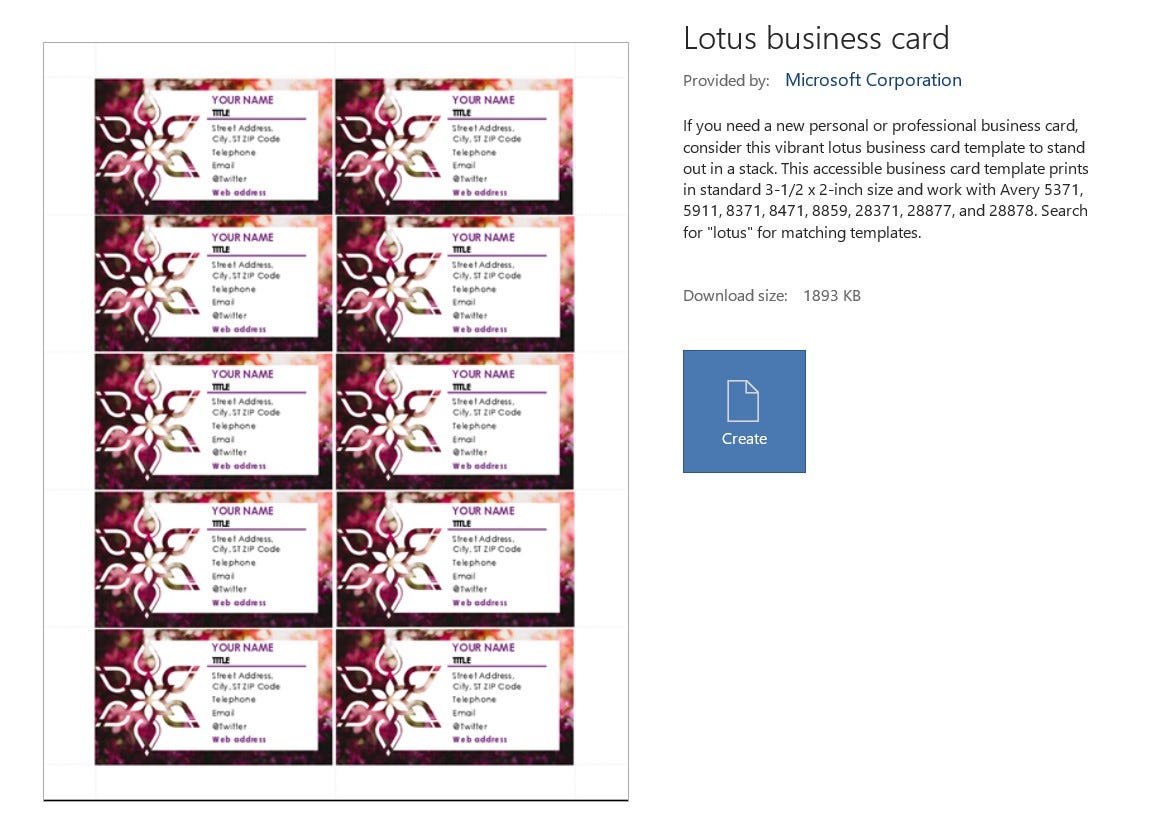 Avery 28371 Business Cards