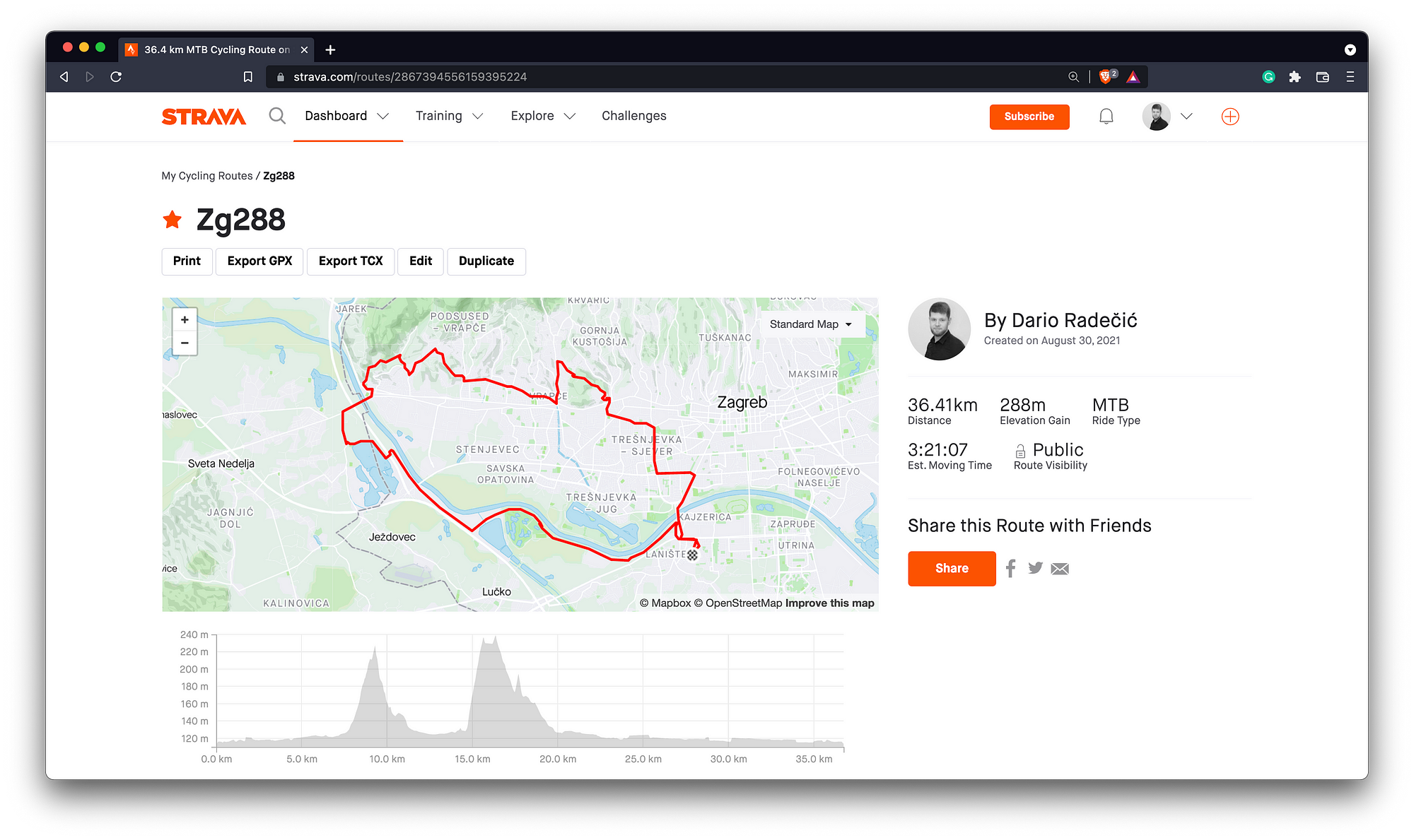 Data Science For Cycling — How To Read GPX Strava Routes With Python | by  Dario Radečić | Towards Data Science