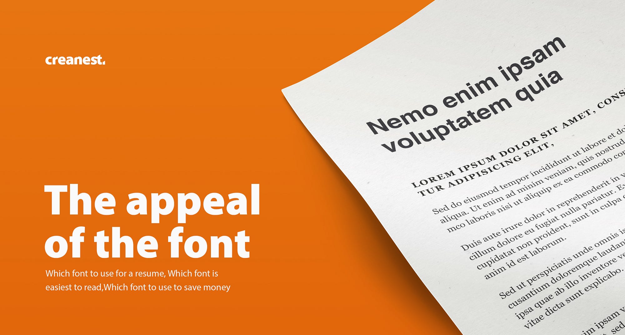 The appeal of the font. I've had it enough. Being a graphic… | by Creanest  Creative | Designer's Notebook | Medium