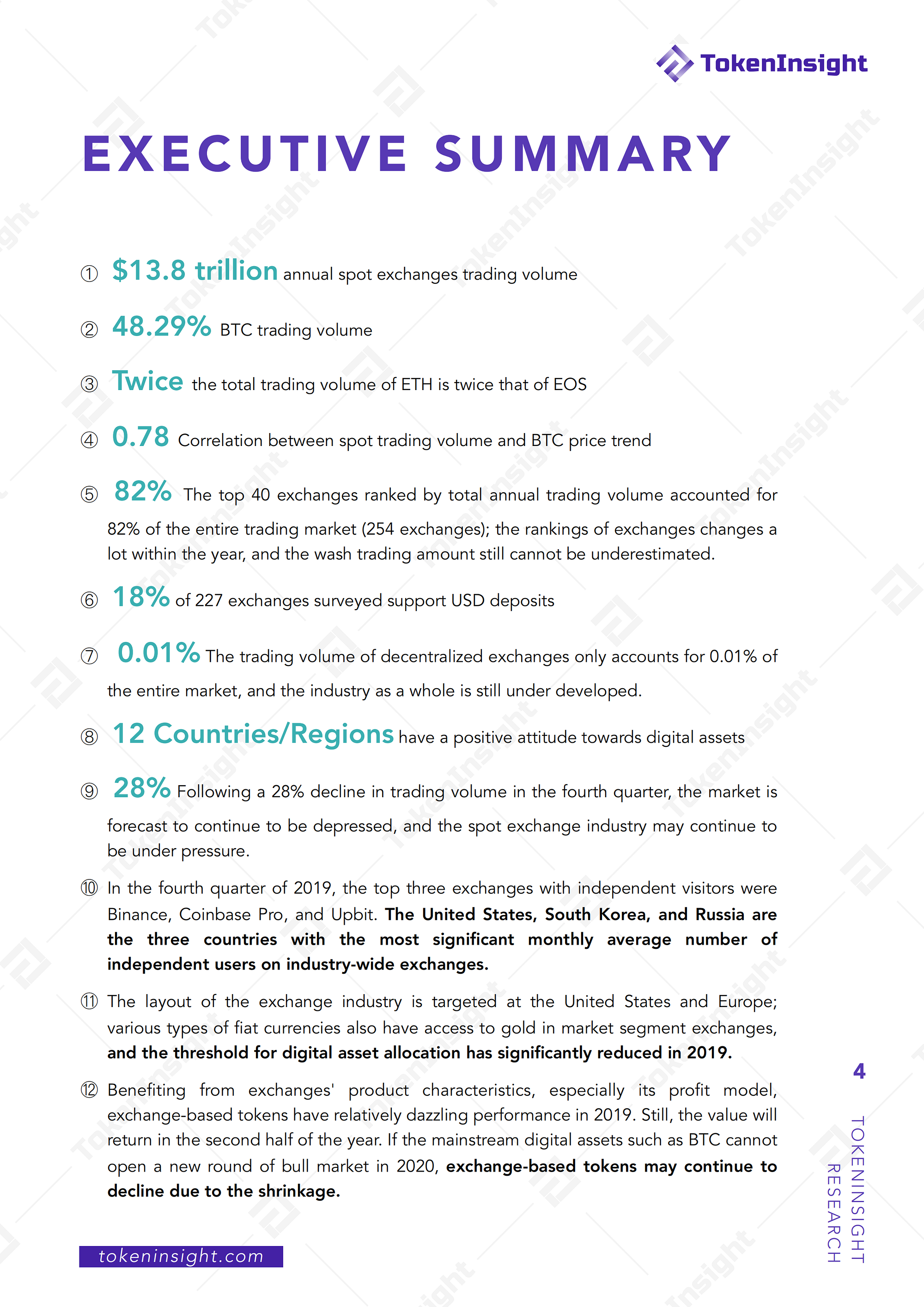 $13.8 Trillion Annual Spot Exchanges Trading Volume — 2019 Cryptocurrency  Spot Exchange Industry Annual Report Shows | by TokenInsight | Medium