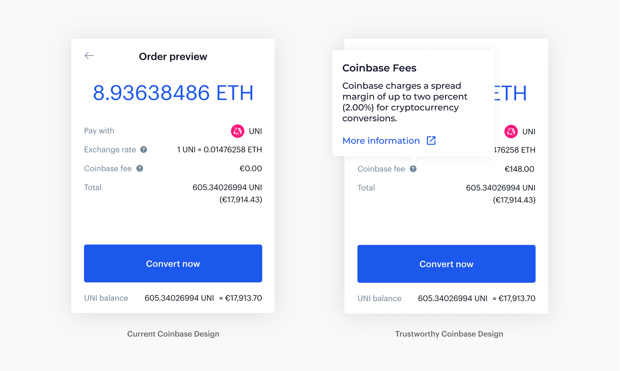 How Coinbase Uses Design Against Their Own Users: a UX Case Study. | by  Andrei Ponivesc | Medium