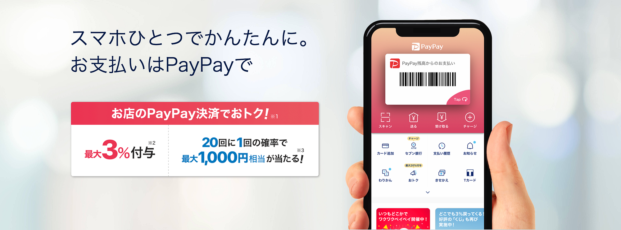 PayPay（ペイペイ）とは？】3分で分かる話題のスマホ決済. スマホひとつでかんたんに。お支払いはPayPayで支払うと・・・・おつりのやりと… |  by 里 優裕（Ysuke Sato） | Sales Technology Lab