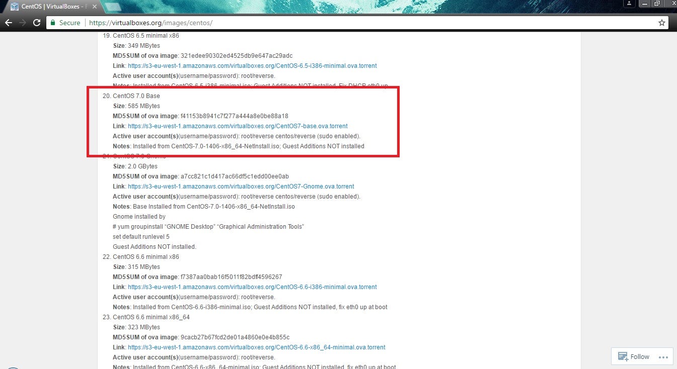 Installing / Importing CentOS 7 Base Of.Ova File Format On.