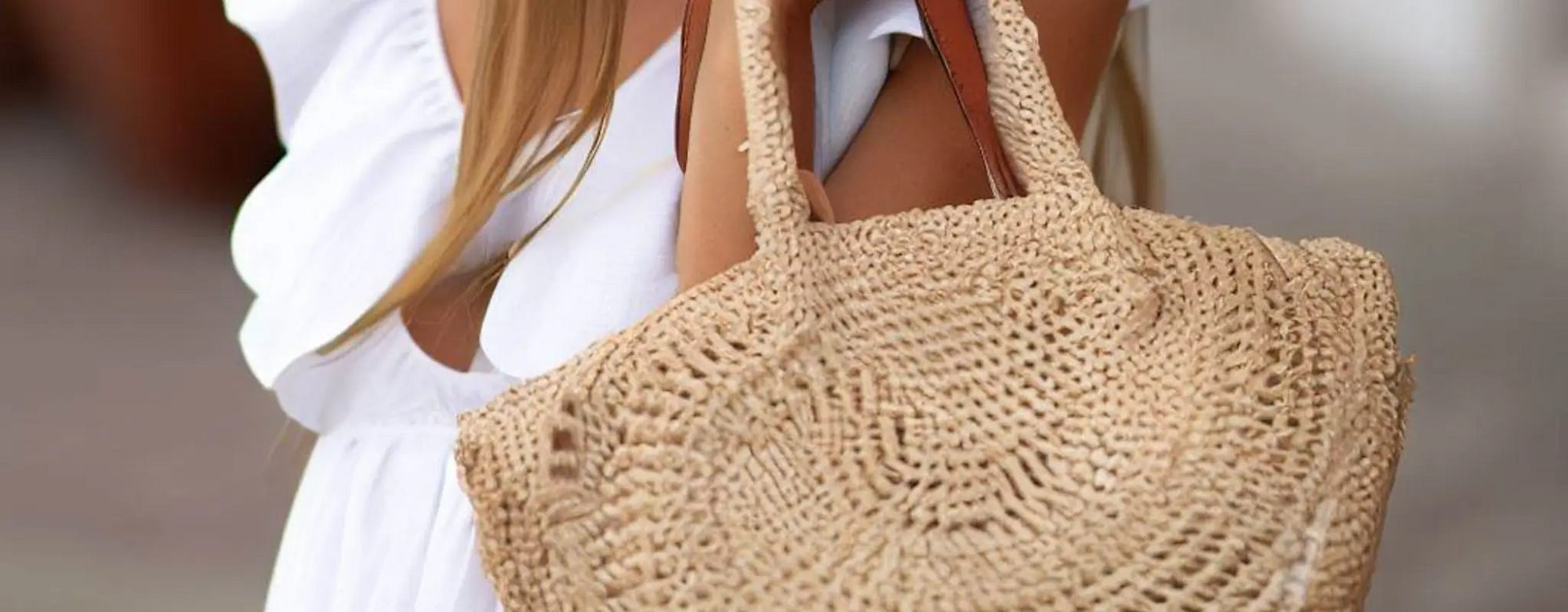 GL-Turelifes Round Summer Straw Bag Big Weave Handbags Beach Shoulder Bags  Vocation Tote HandbagsTravel Bag for Women