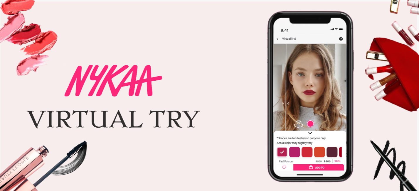 Case study: experience the future of beauty with Nykaa's virtual try app |  by Shivani Shetty | Bootcamp