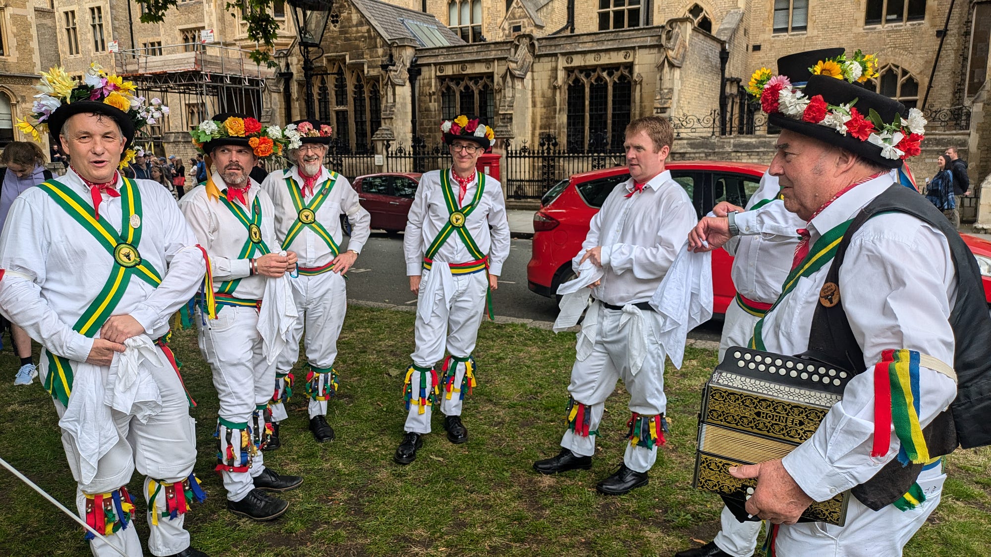 Morris Dancers. At Westminster Abbey Choir School's… | by Ella