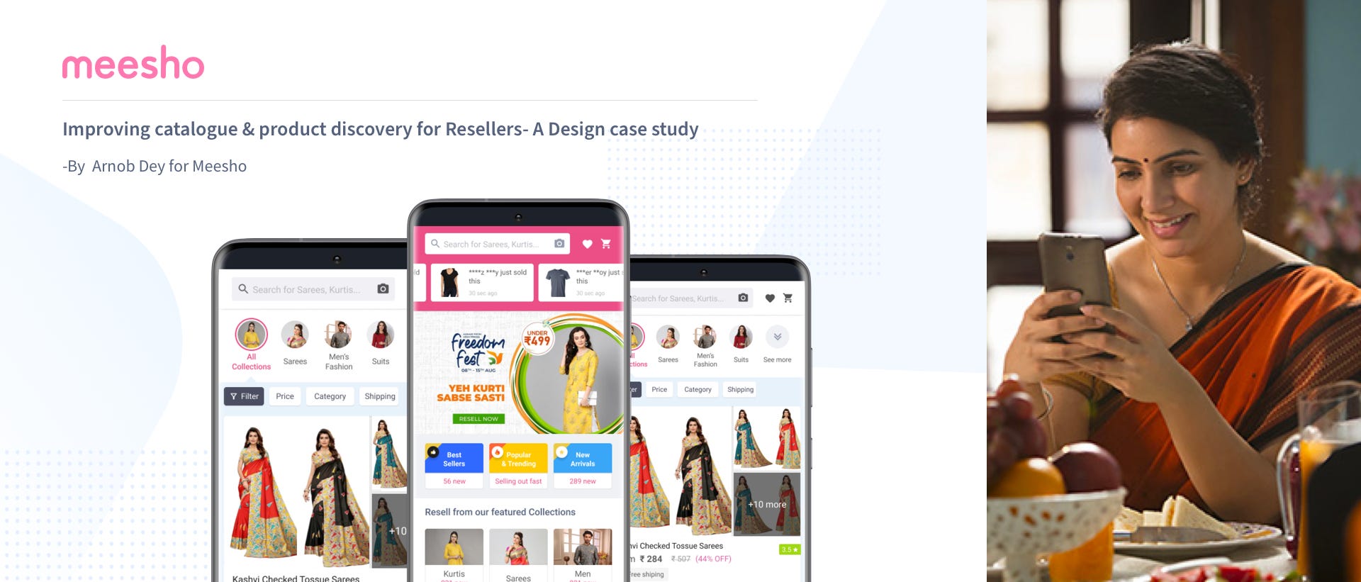 Improving catalogue & product discovery for resellers on Meesho — A Product  Design case study, by Arnob Dey