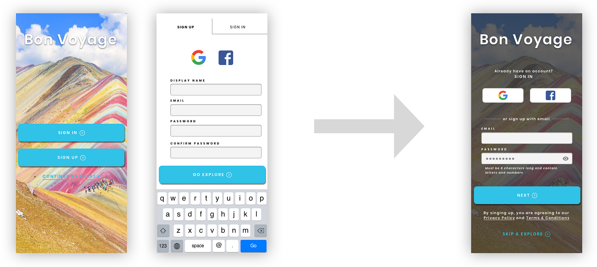 Onboarding tour ui - Viajessindestino.com