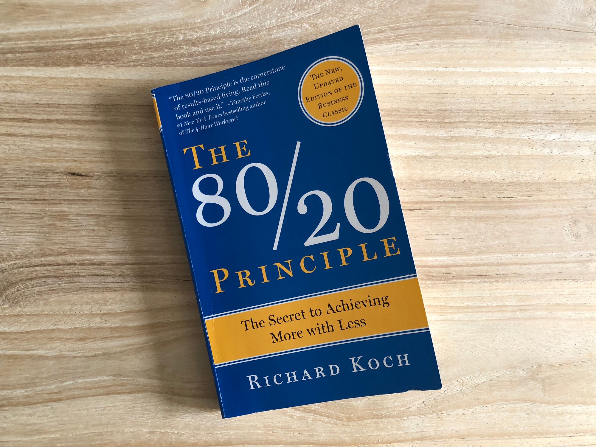 Notes on The 80/20 Principle. By Richard Koch, by Aidan Hornsby