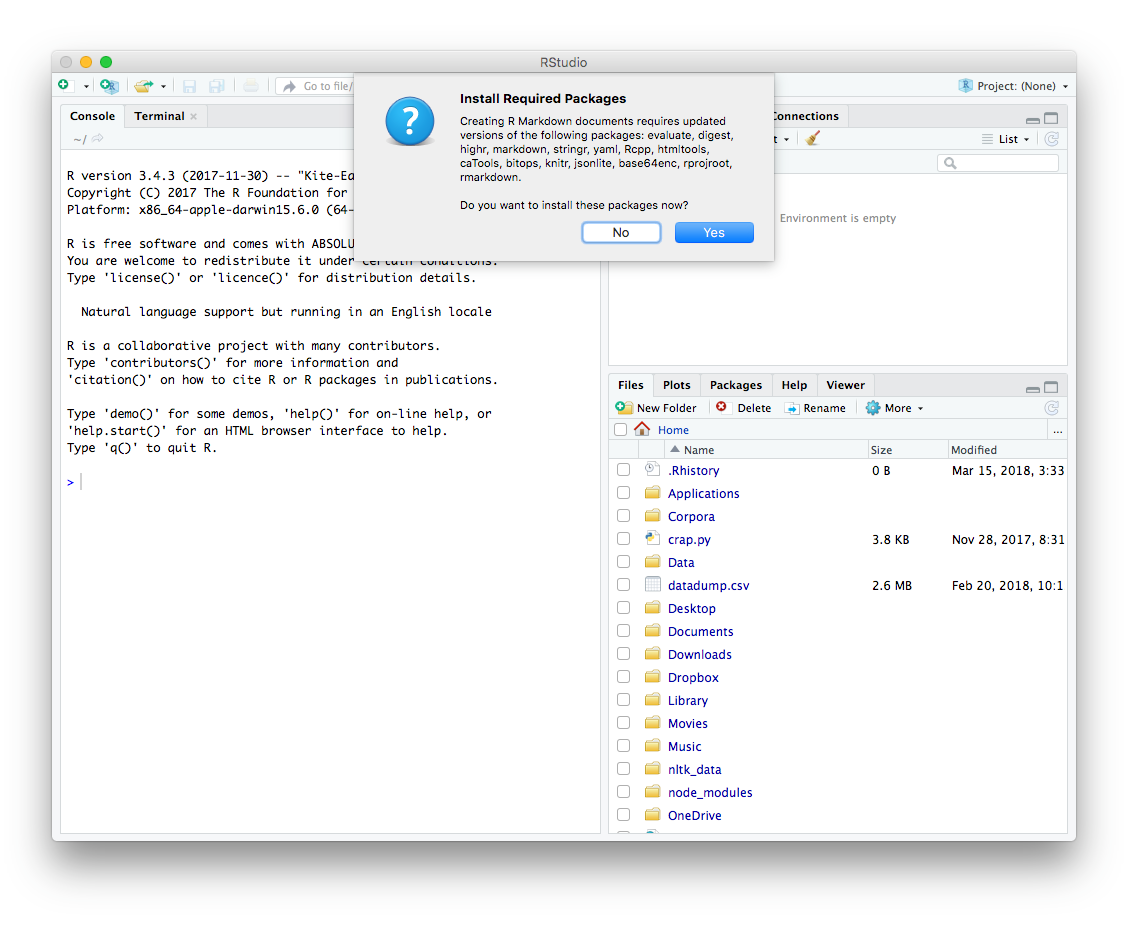 Create PDF reports using R, R Markdown, LaTeX and knitr (on macOS High  Sierra) | by Søren L Kristiansen | Medium