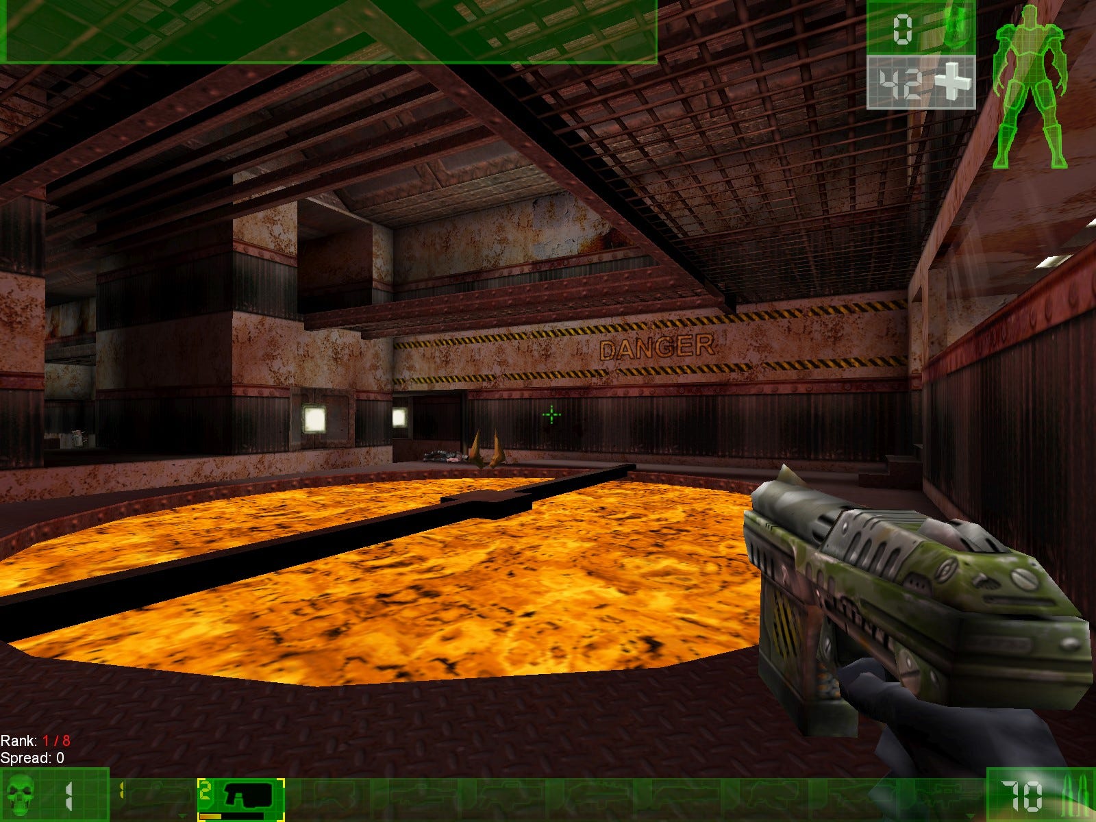 A closer look at Quake II's eight-way local multiplayer split screen mode