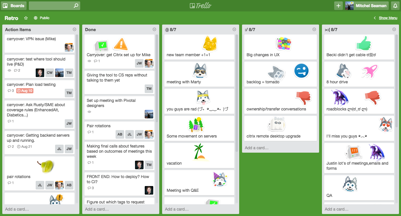 Grid Layout for Trello