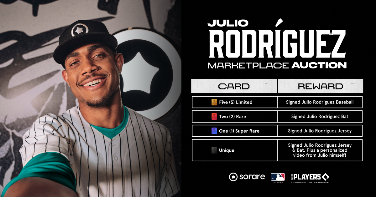 MLB Game Week 22 Special All-Star Prizing and Julio Rodríguez Marketplace  Auctions — Win ASG Tickets and Signed Merchandise, by Sorare, Sorare