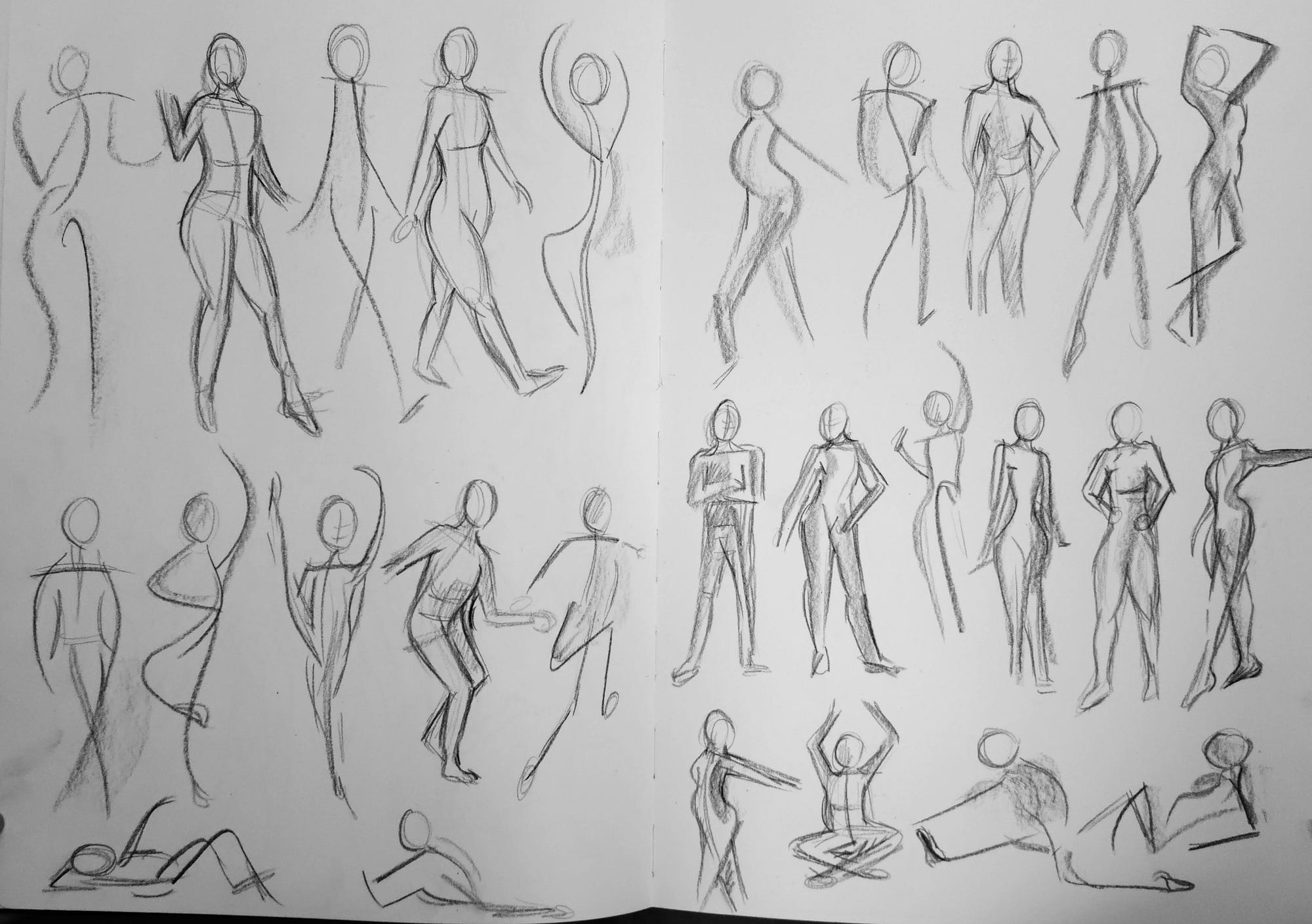 Gestures 1  Human sketch, Human body drawing, Figure sketching