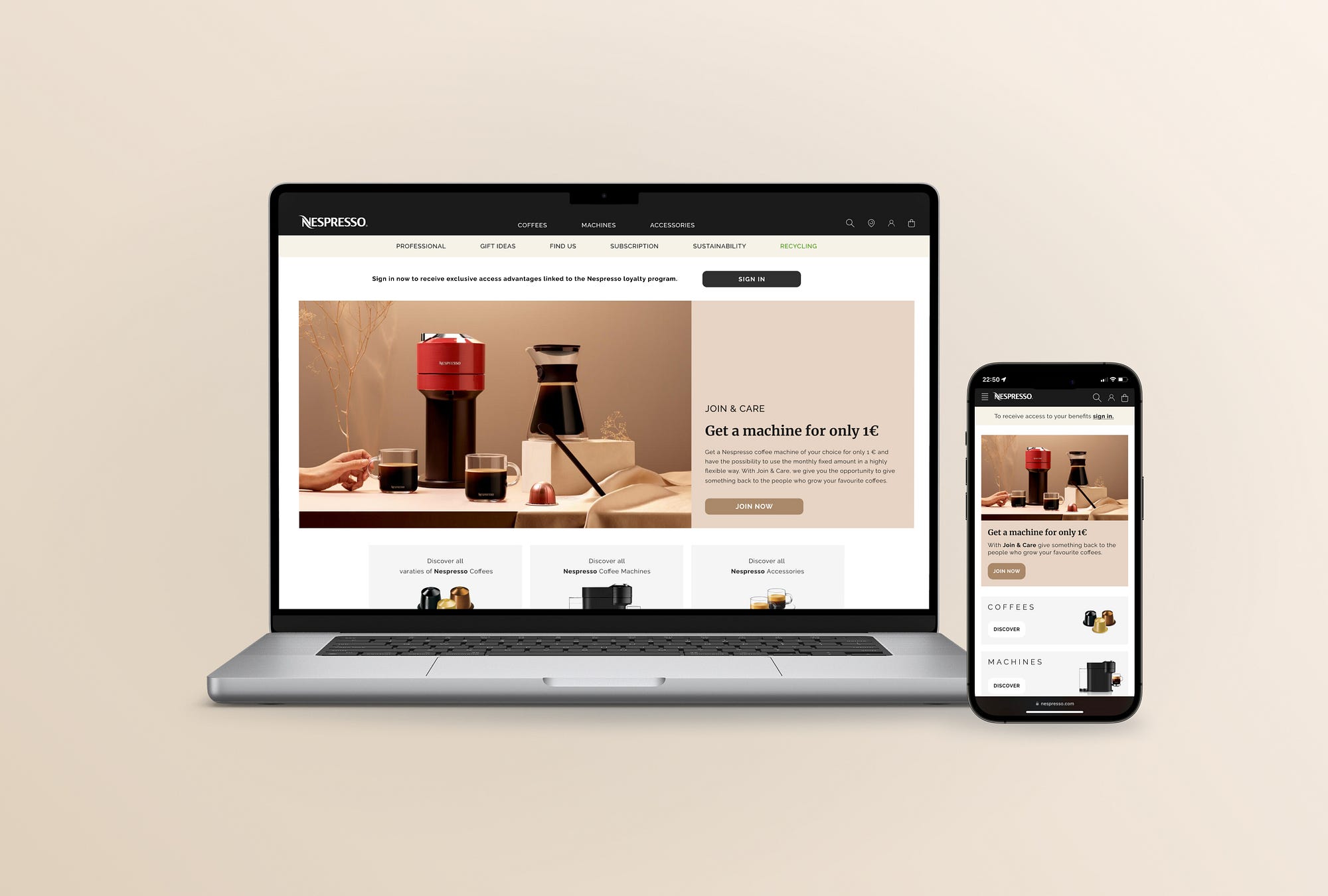 Case study: Nespresso E-commerce Redesigning | Bootcamp