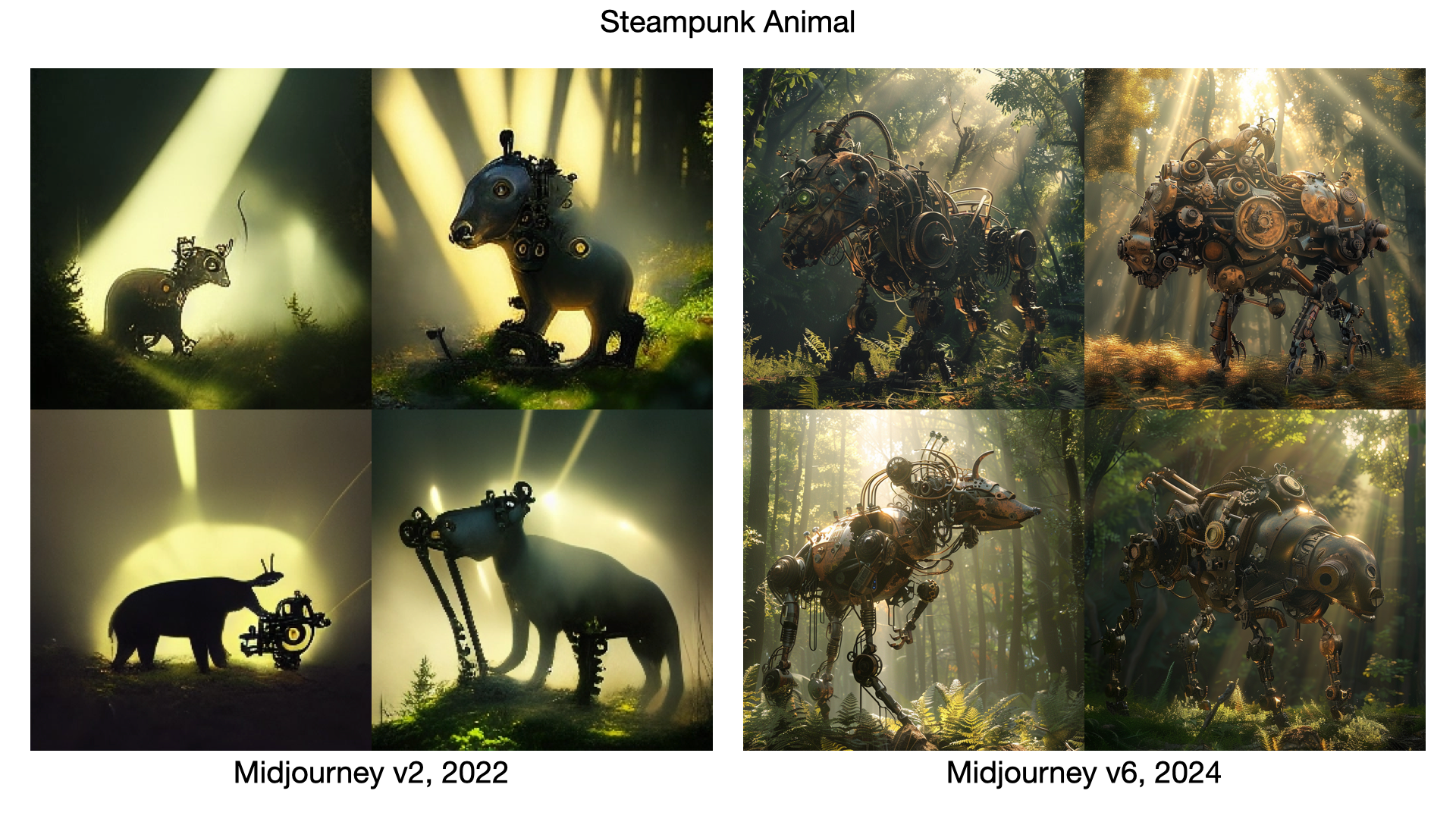Comparing AI-generated images two years apart  2022 vs. 2024. | by  June-Hao Hou | Medium