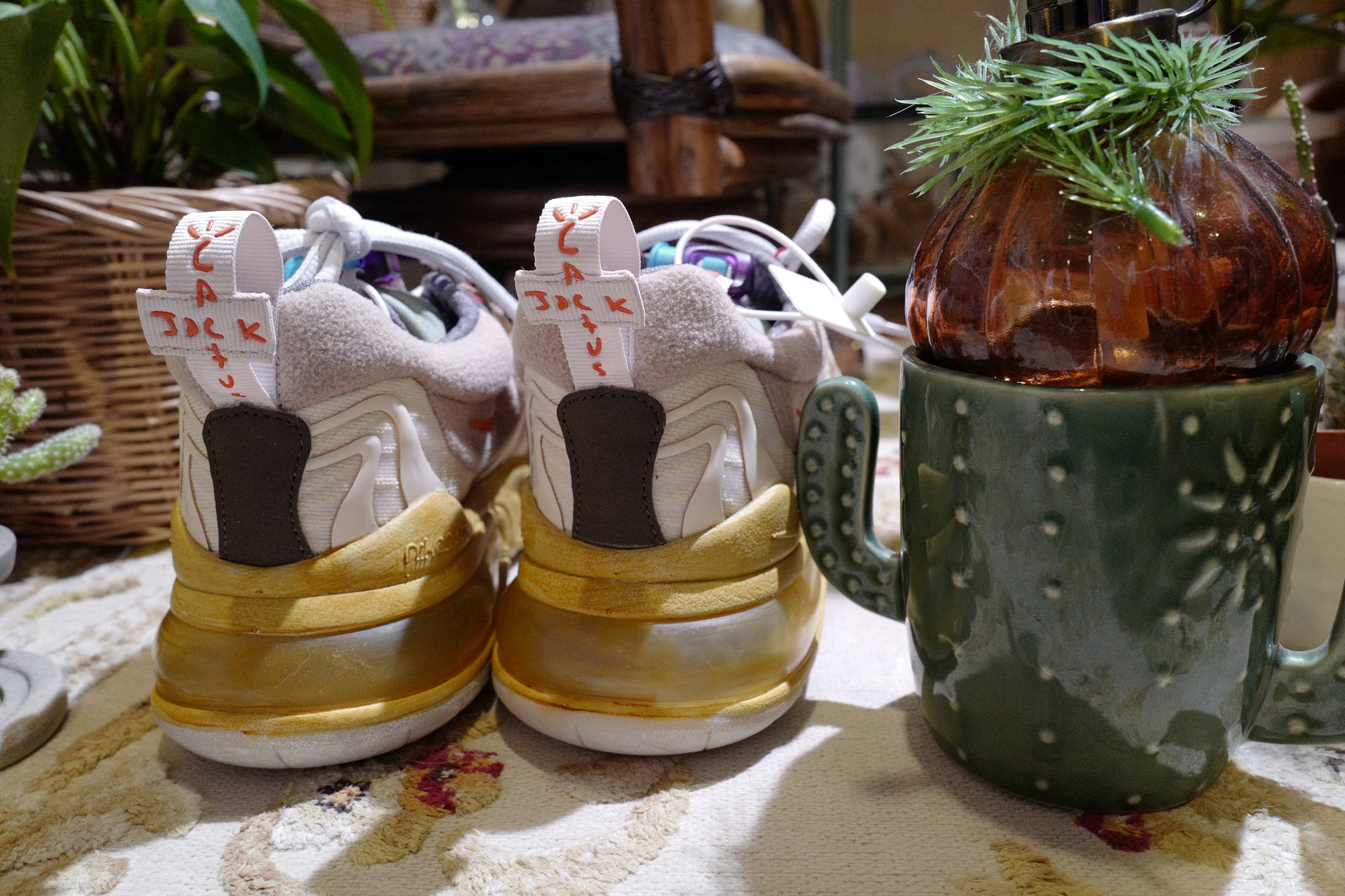 nike air max 270 react cream and tortoise shell