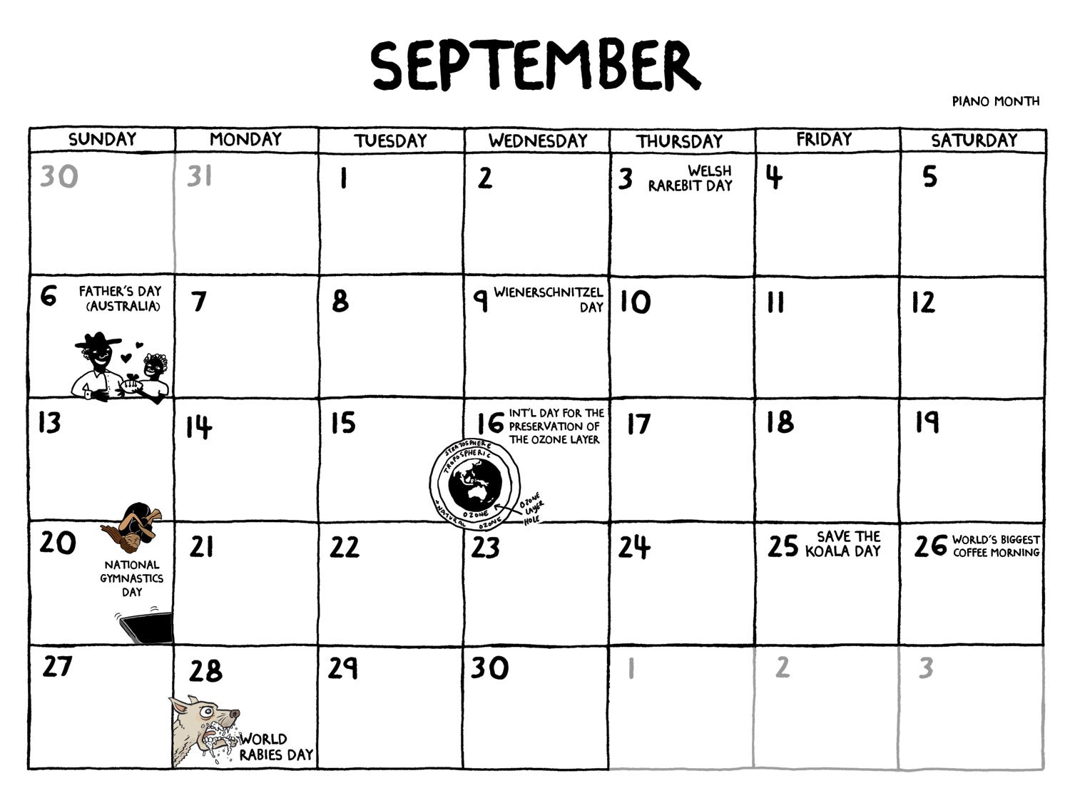 The Nib's Calendar of Obscure Holidays | by The Nib | The Nib | Medium