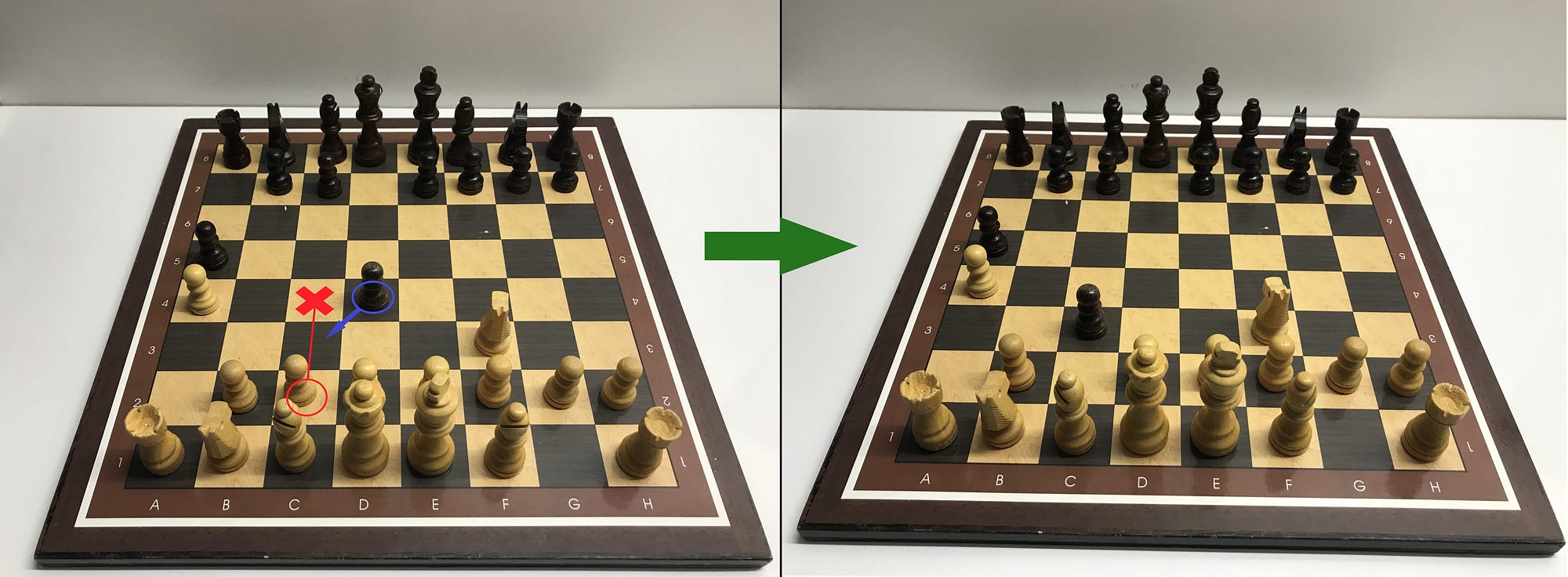 Forcing the King to run with the Double Check, Chess Tactics