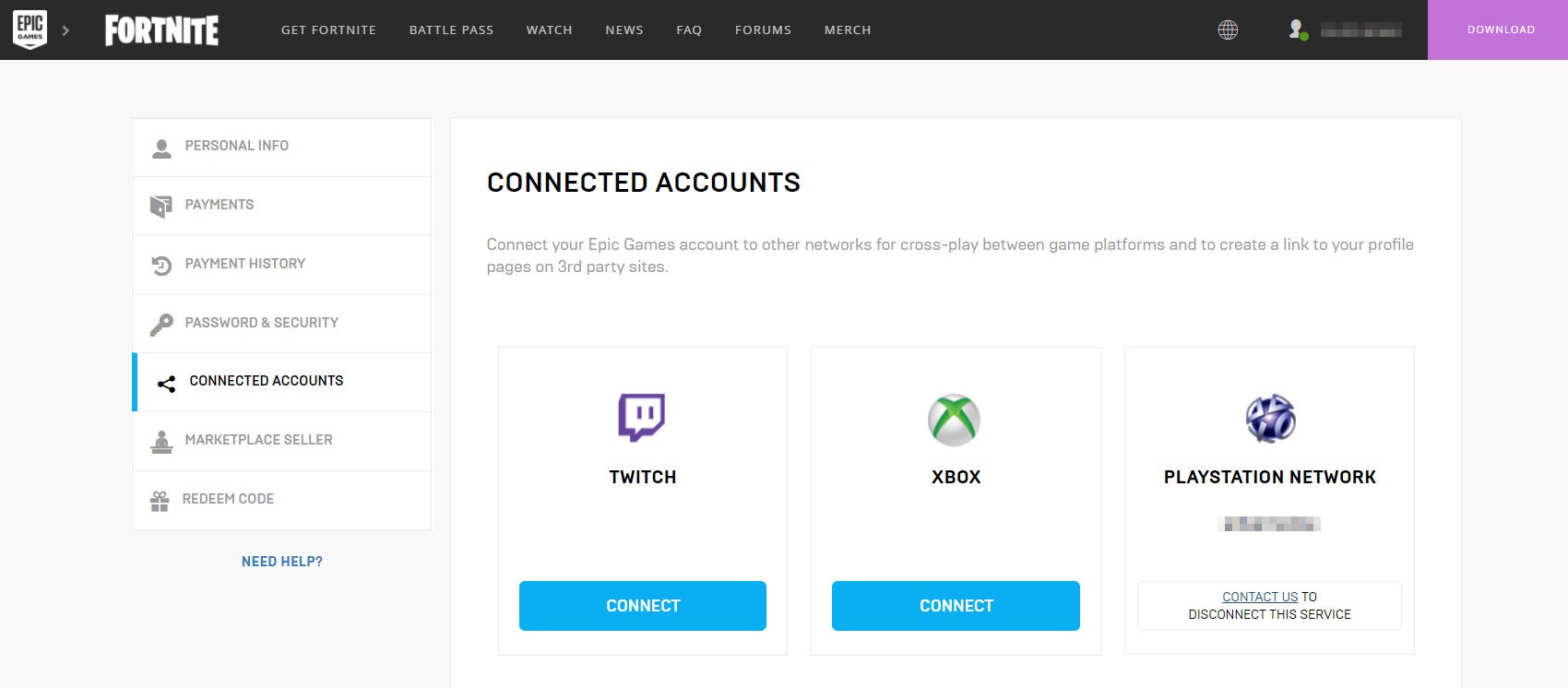 How to remove PSN account from a deleted epic games and link it to