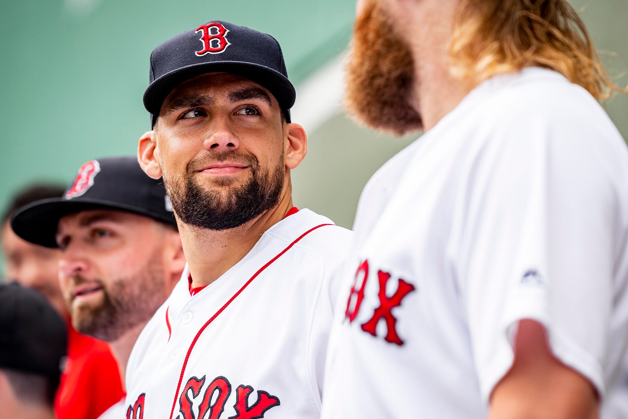 J.D. Martinez of the Boston Red Sox poses for a portrait during a