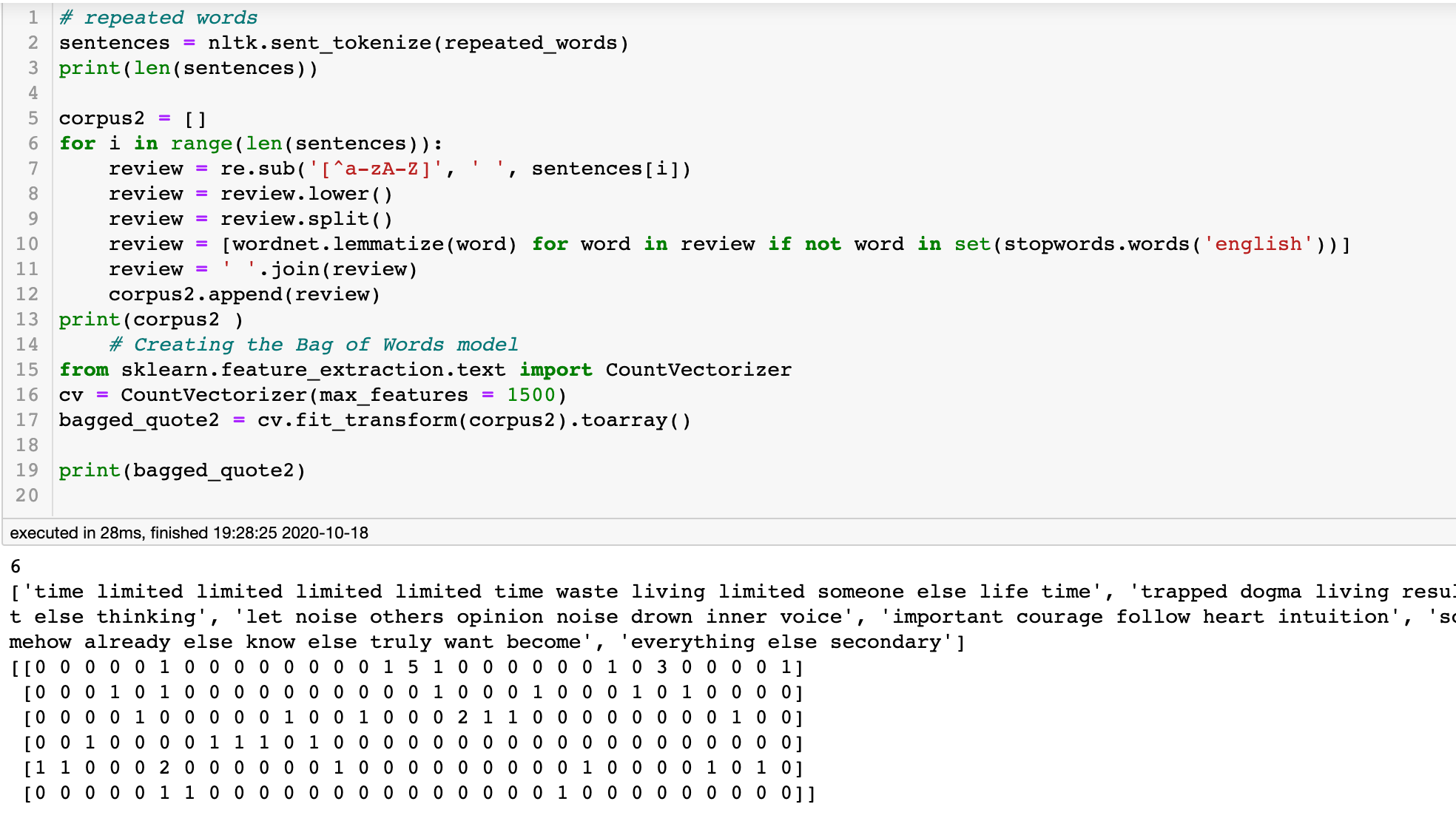 Details more than 78 bag of word python best esthdonghoadian