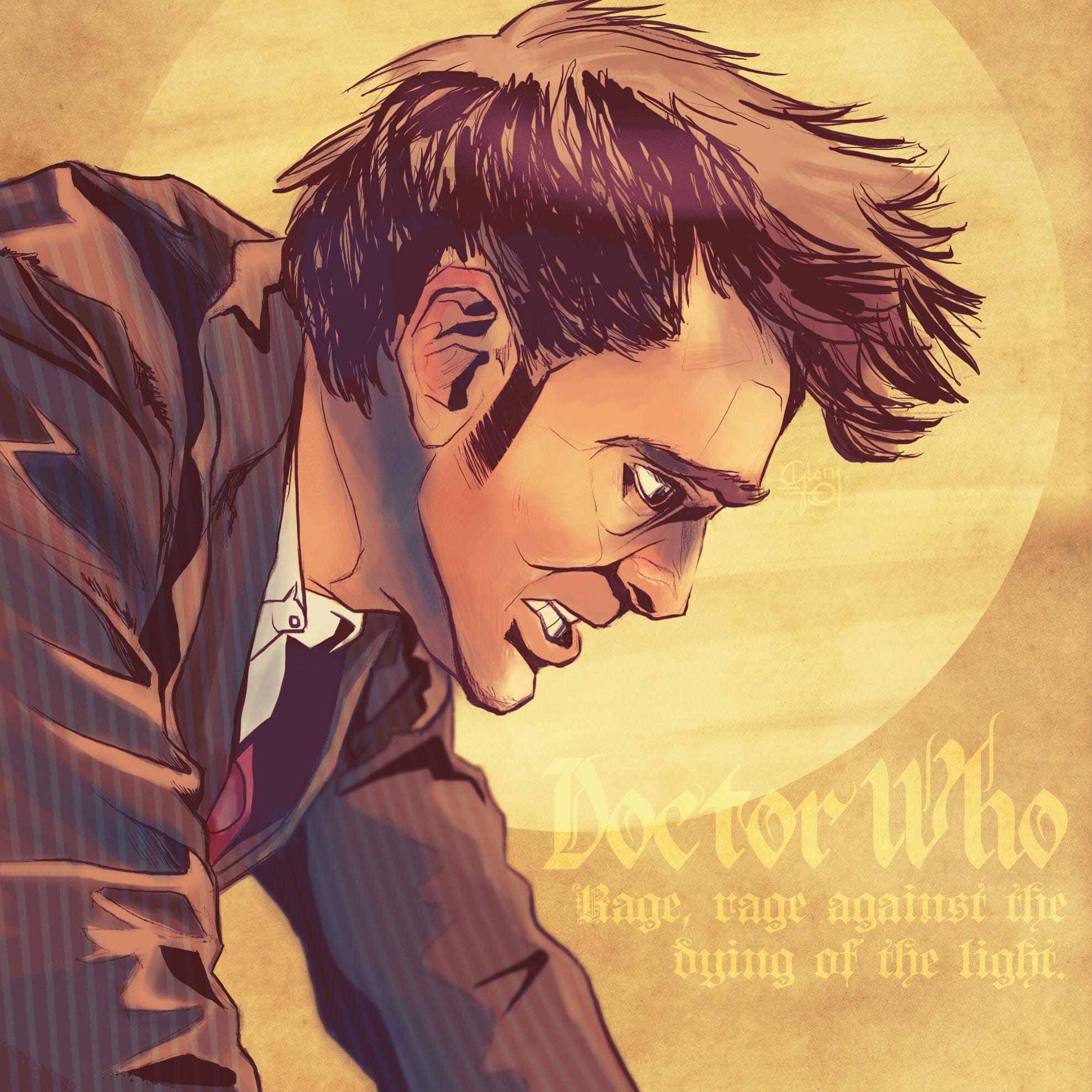 over famlende jord Rage, Rage Against the Dying of the Light: Art and Thoughts on the Tenth  Doctor's Finale | by inhonoredglory | Medium