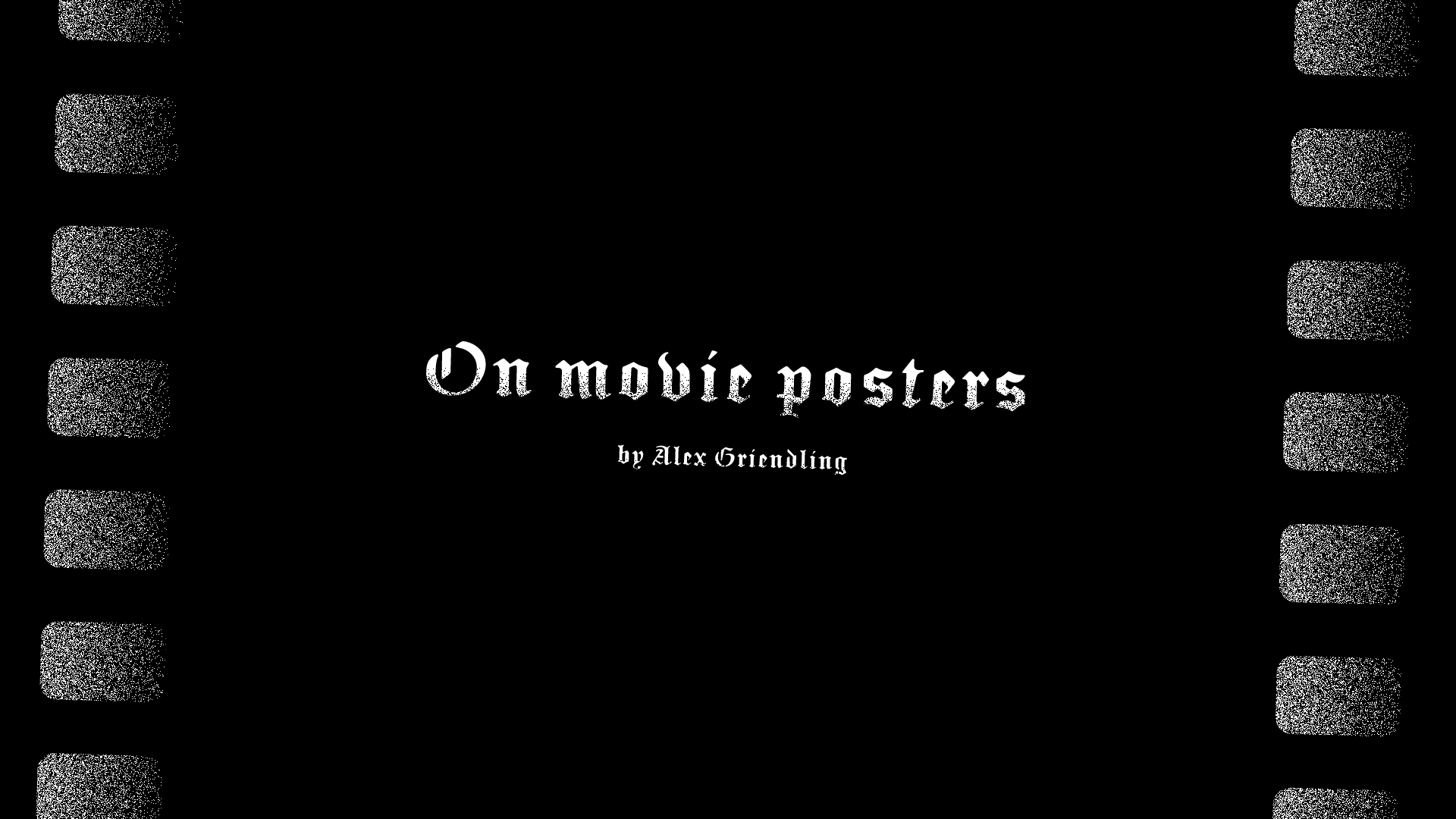 what is on a movie poster