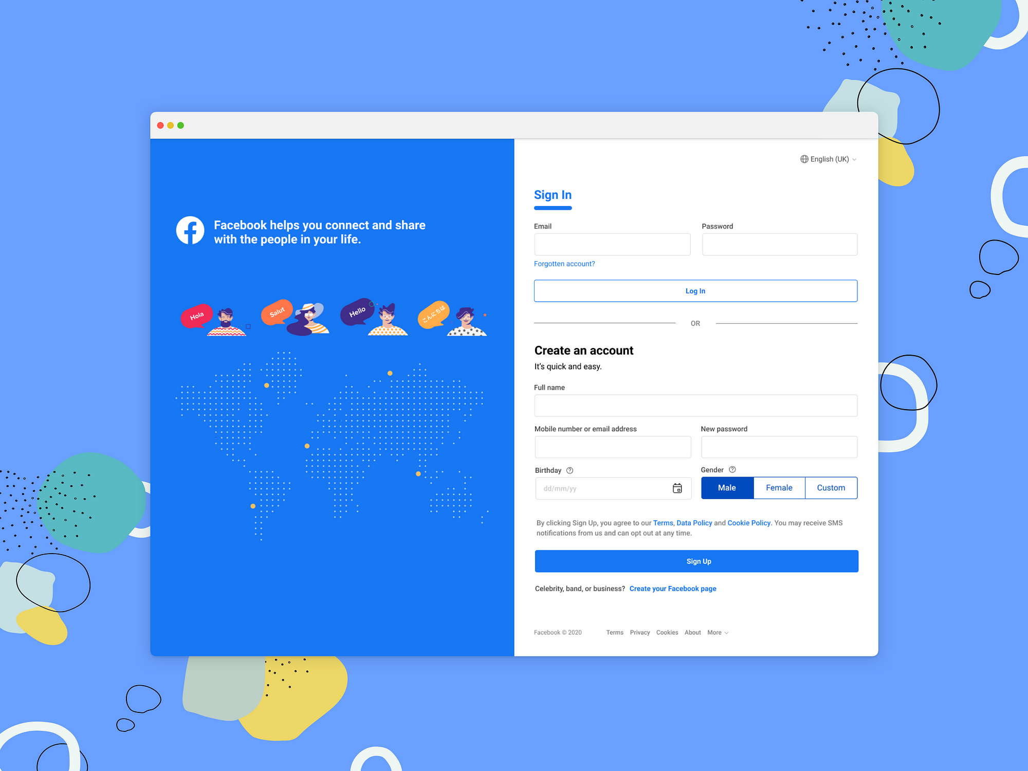 Redesigning Facebook web's onboarding and menu, by Livinda Christy