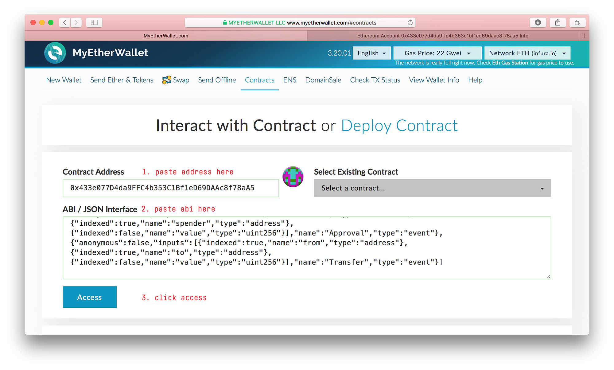 How to burn tokens with MEW. Open the token contract on Etherscan… | by  HODL50 index crypto fund | Medium