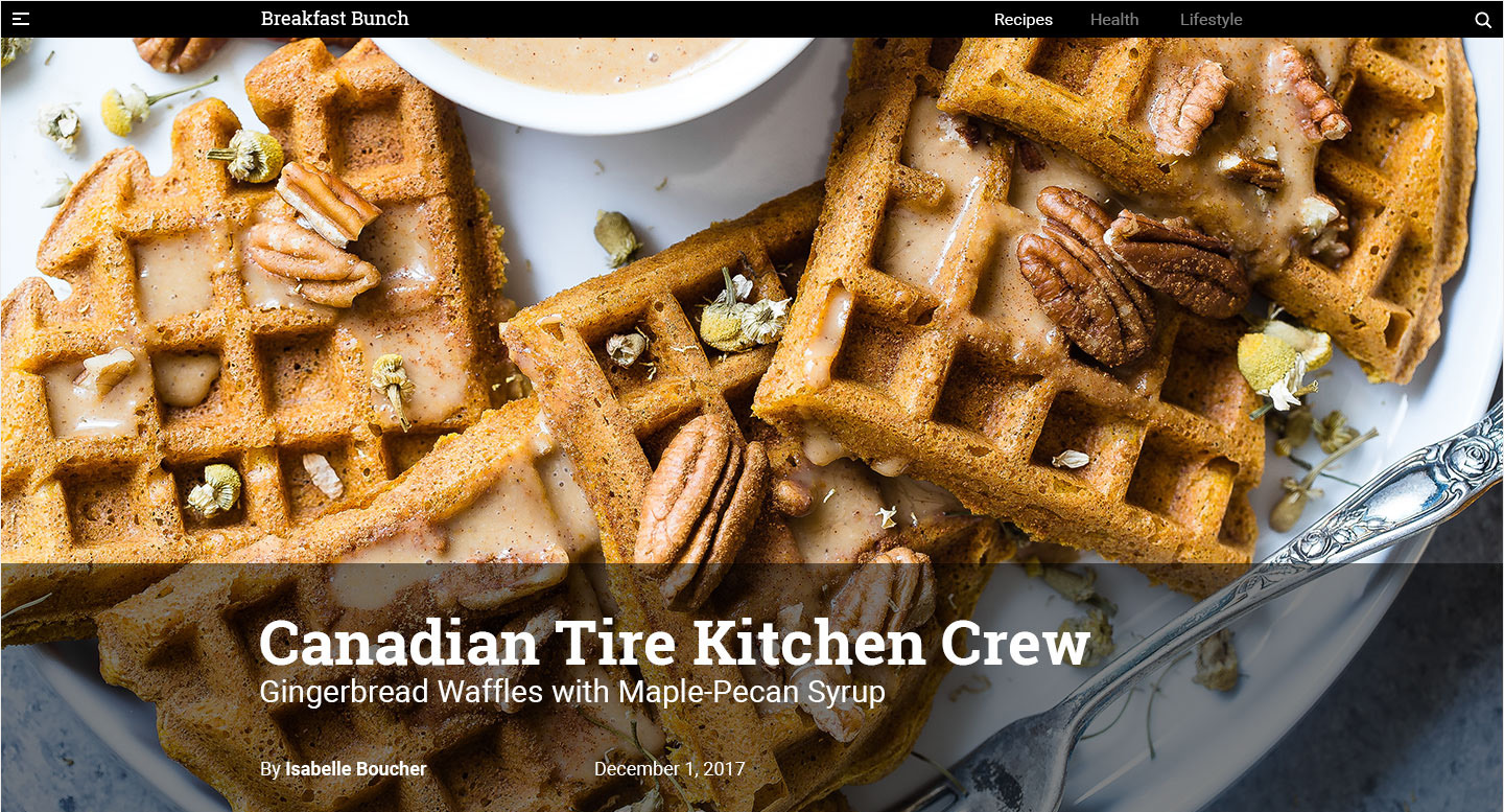 Canadian Tire Kitchen Crew: Waffle Eggs Benedict - Crumb: A Food Blog