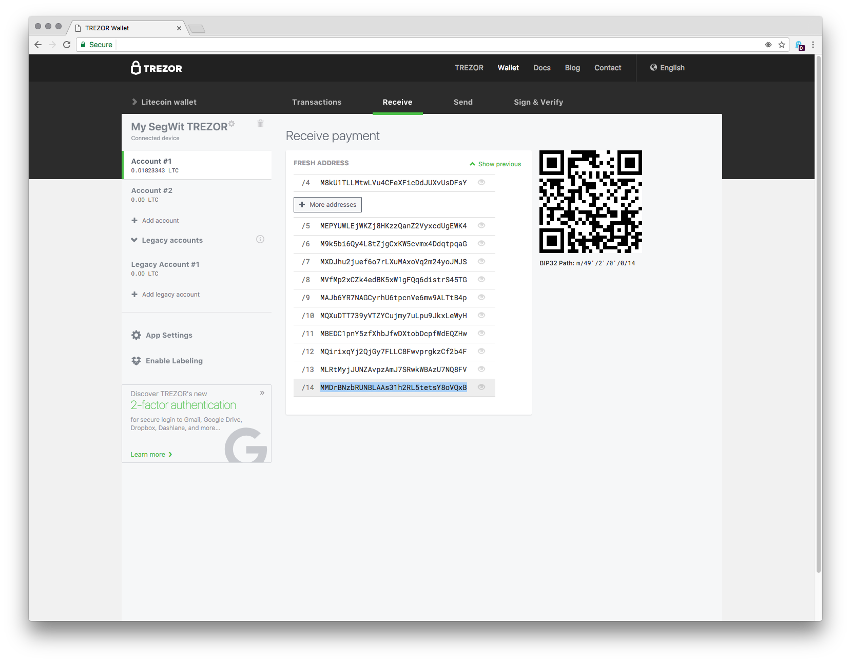 TREZOR Wallet Supports SegWit on Litecoin! | by SatoshiLabs | Trezor Blog
